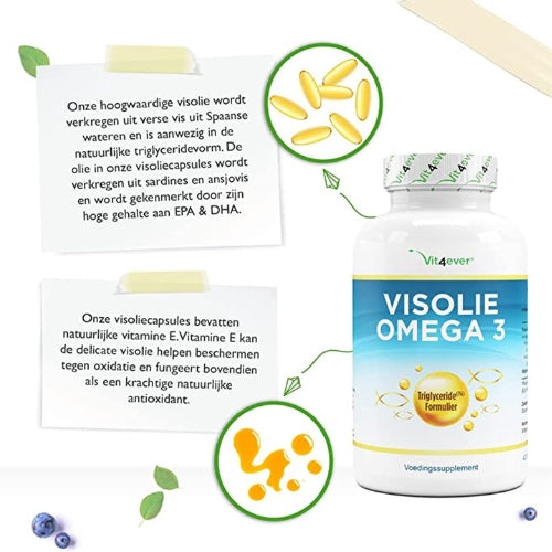 Omega 3 Visolie Triglyceride Vorm | 420 Capsules | Vit4ever