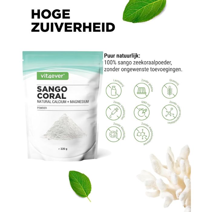 Sango Zeekoraal Poeder 2000mg | 320g | Vit4ever