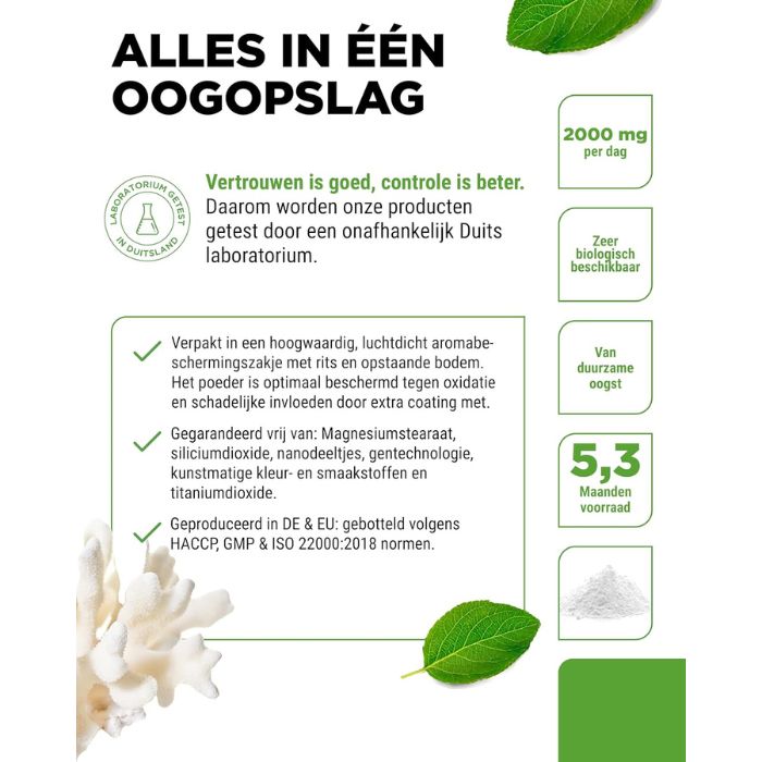 Sango Zeekoraal Poeder 2000mg | 320g | Vit4ever