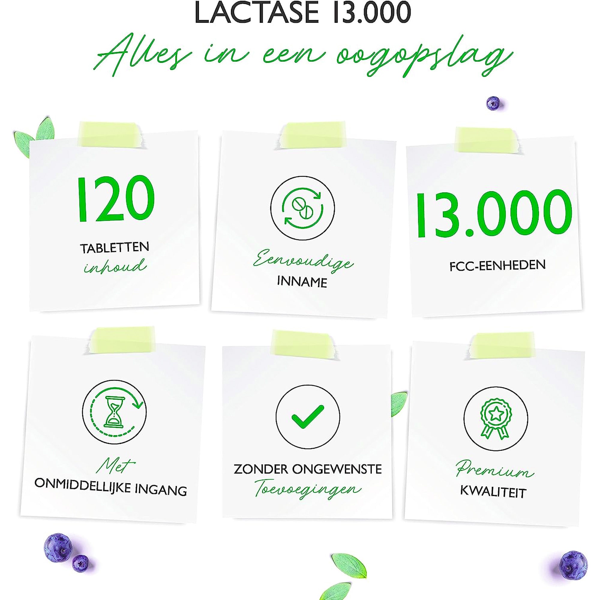 Vit4ever Lactase 120 tabletten 13.000 FFC zonder toevoegingen