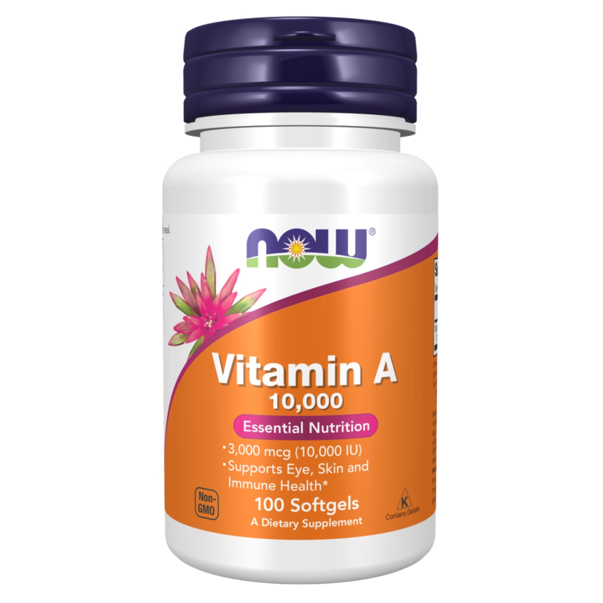 Vitamine A 10.000 IE (3000 µg) | 100 softgels | NOW® Foods