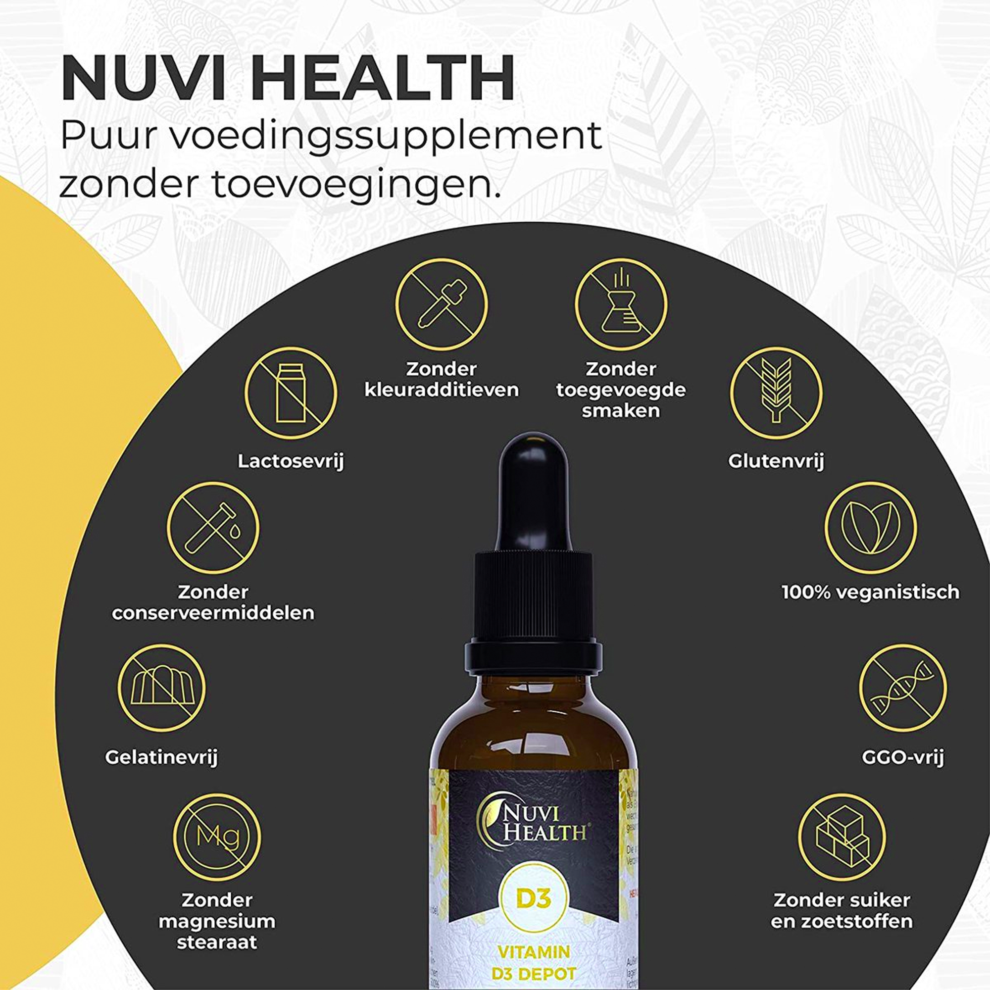 Vitamine D3 druppels zonder teovoegingen
