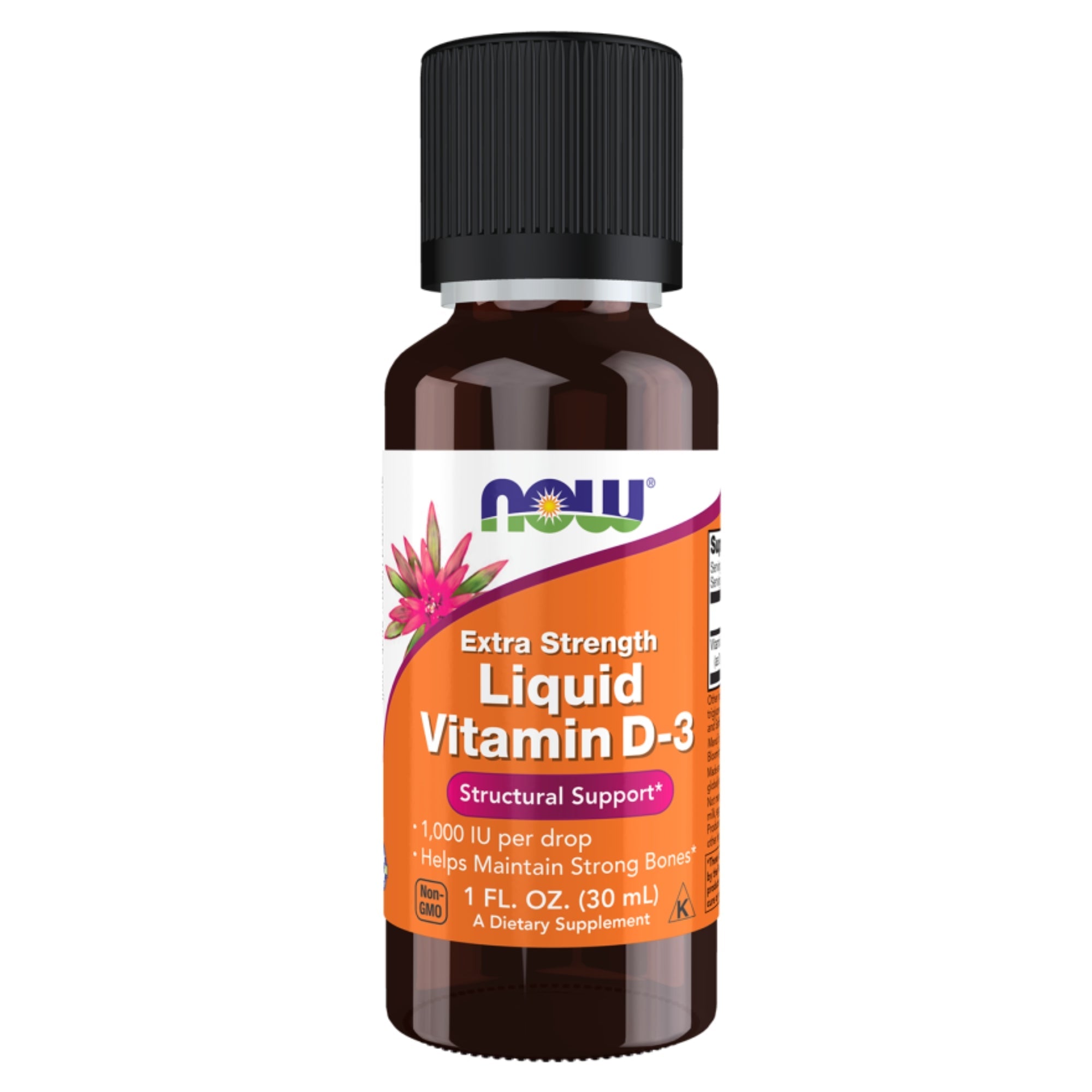 Vitamine D3 druppels 1000 I.E. | 30 ml | NOW Foods