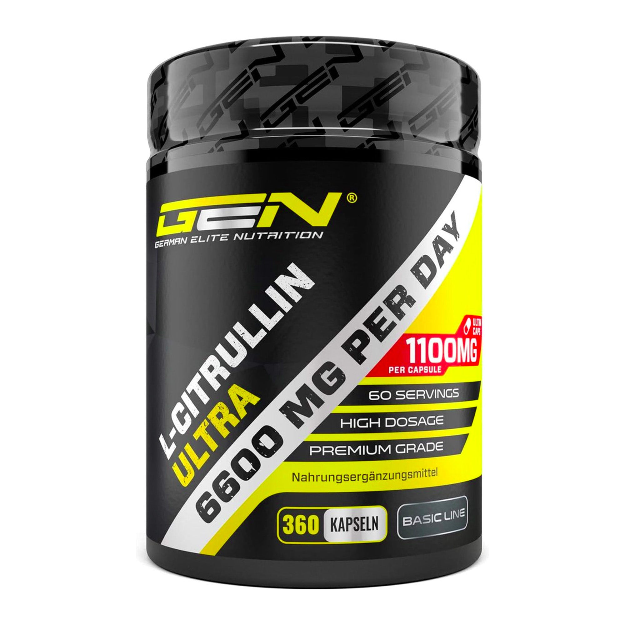 L-Citrulline 365 Capsules | Extra hoge dosering met 1100 mg per capsule | 6600 mg per portie | L-Citrulline DL-Malaat 2:1