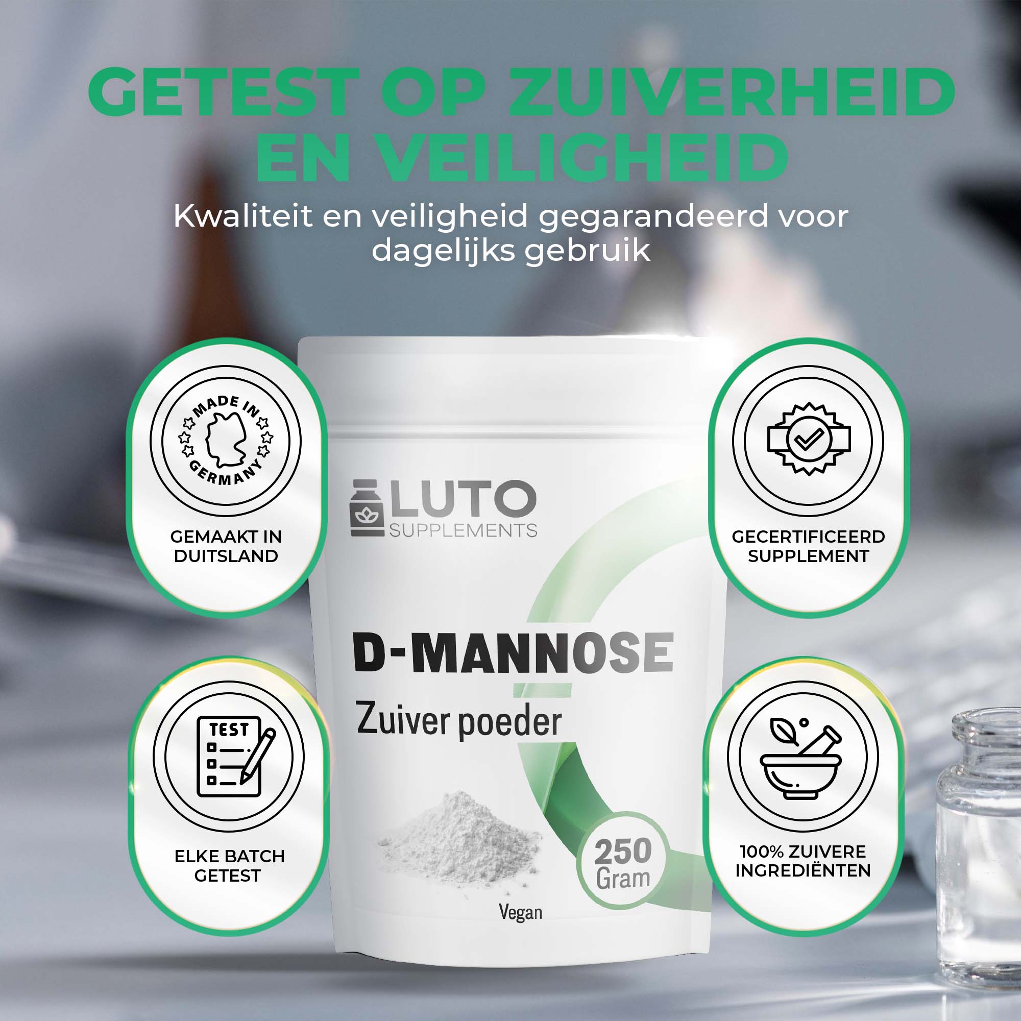 D-Mannose poeder | 250 gram | LUTO Supplements
