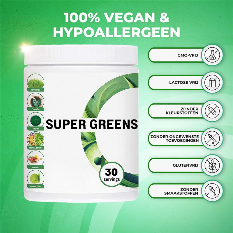 Super Greens (Superfood Mix) | 300 gram | LUTO Supplements
