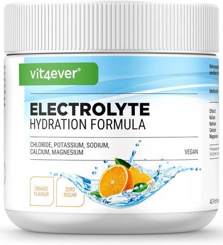 Elektrolyten - Hydratatieformule met chloride, kalium, natrium, calcium, magnesium