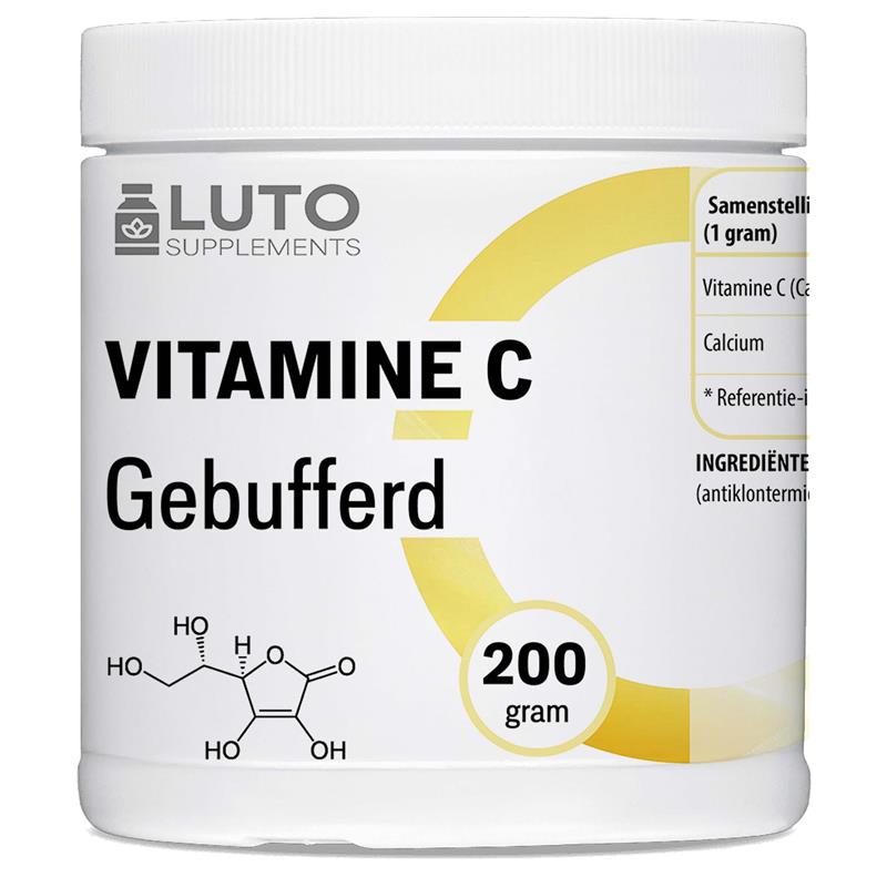 Vitamine C Poeder Gebufferd | 200 gram | LUTO Supplements