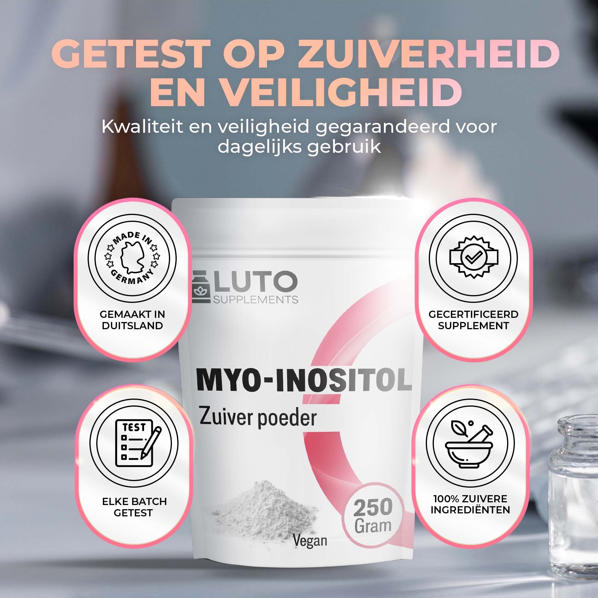 Myo-Inositol poeder | 250 gram | LUTO Supplements