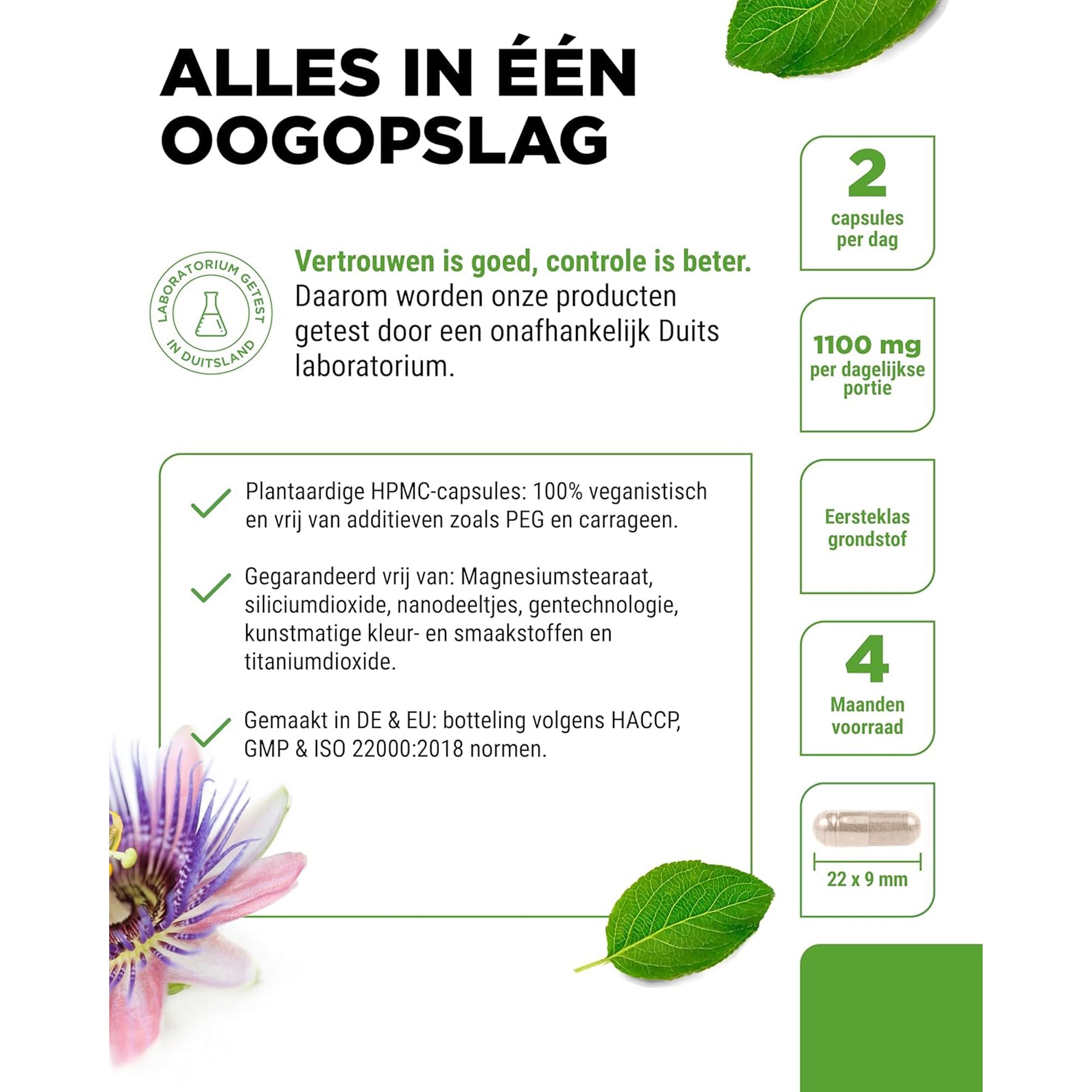 Voordelen van Vit4ever Passiebloemextract 1100 mg