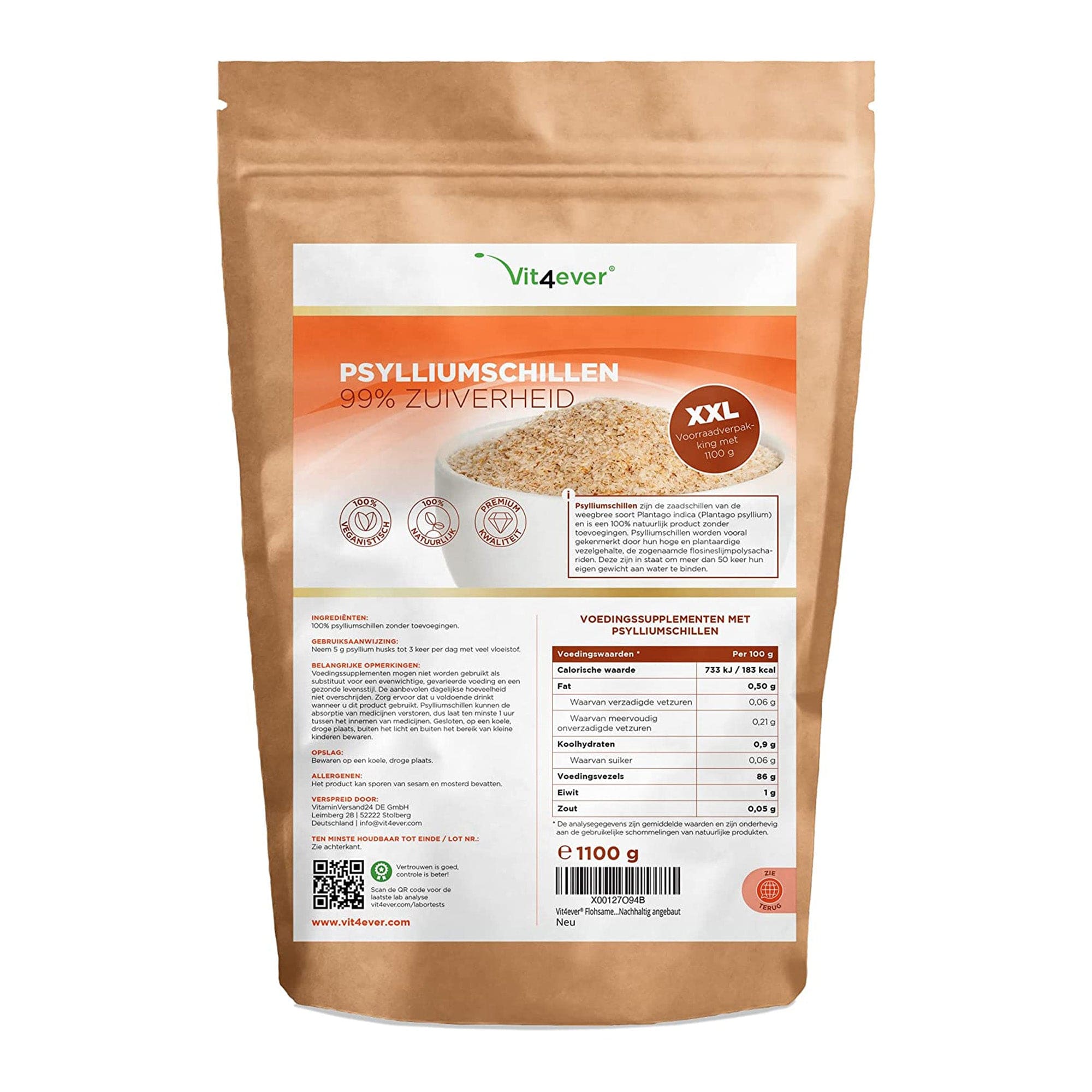 Vit4ever Psylliumvezels 1,1 kg