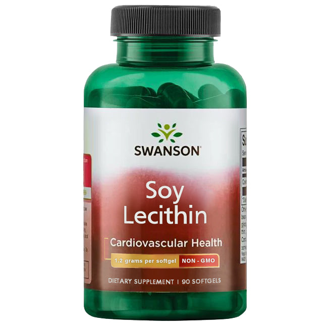 Swanson Soy Lecithin - 1200 mg - 90 Capsules