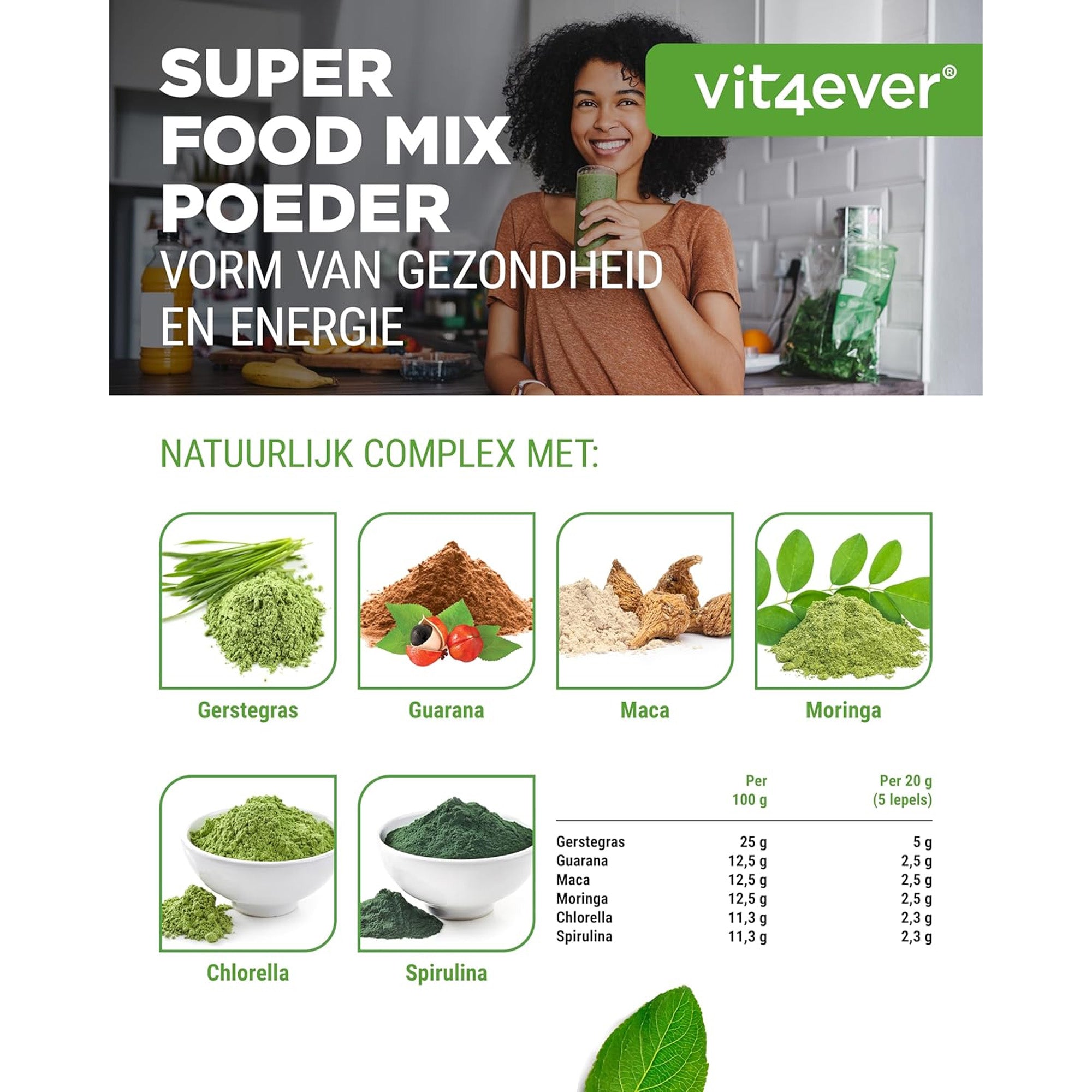 Green Juice Superfoods Mix | 420gr | Vit4ever