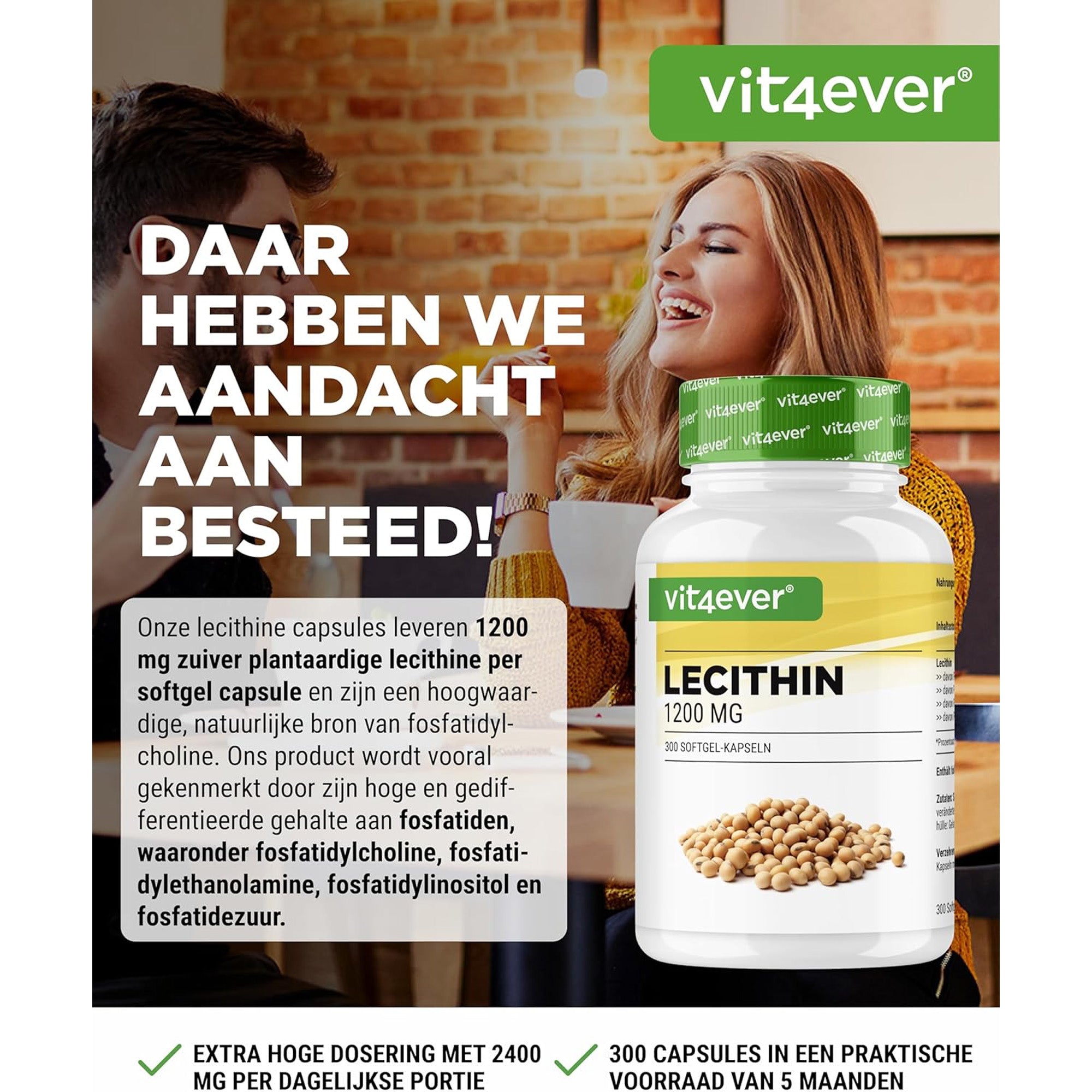 Lecithine 1200 mg - 300 softgel capsules