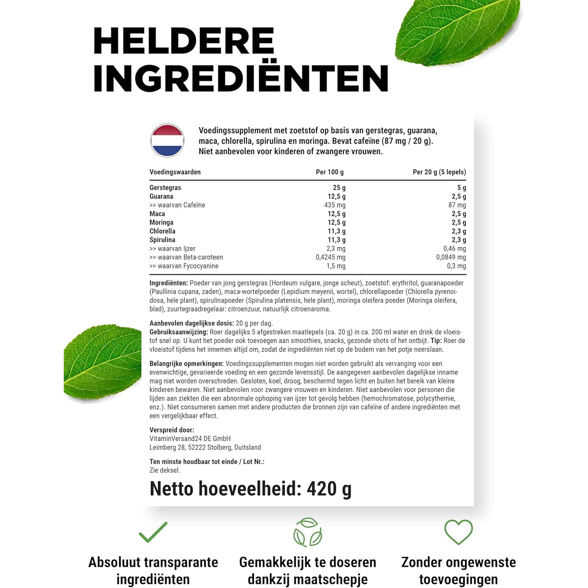 Green Juice Superfoods Mix | 420gr | Vit4ever