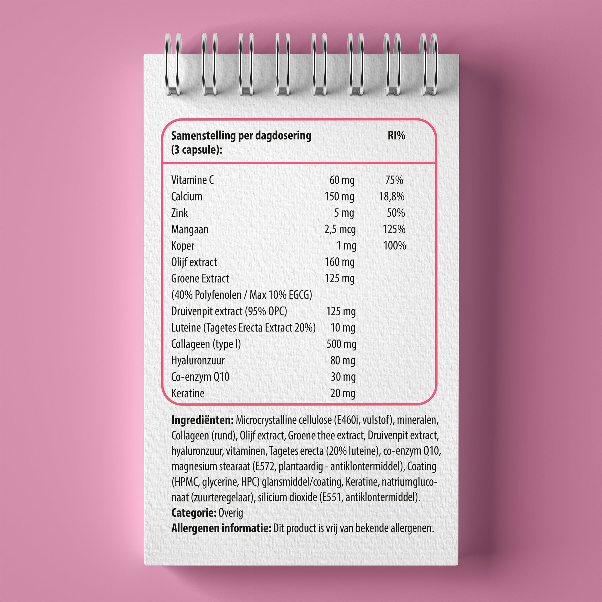 luto supplements collageen | collageen type 1 | 60 tabletten | 500 mg collageen