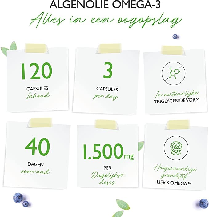 120 capsules omega 3 algenolie