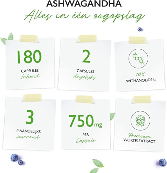 180 capsules ashwagandha van vit4ever