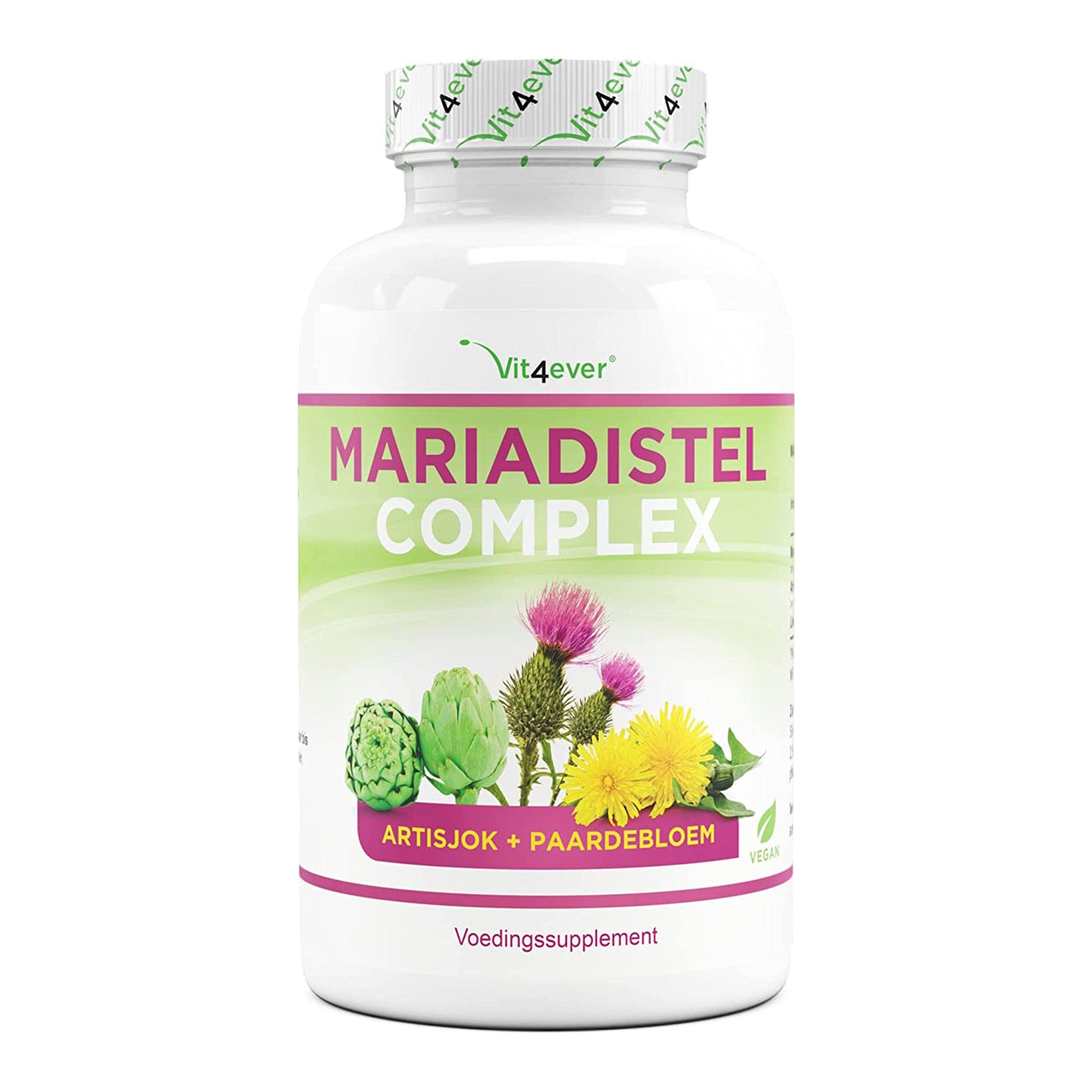 Mariadistel artisjok paardenbloem complex | 240 capsules | Vit4ever