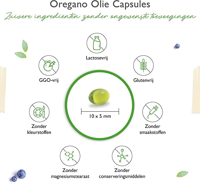 Oregano Olie | 80% Carvacrol | 150mg | 120 Capsules | Vit4ever