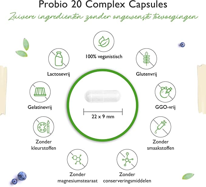 Probiotica 20 | Bio-culture complex | 20 Bacteriestammen + FOS | 180 Capsules | Vit4ever