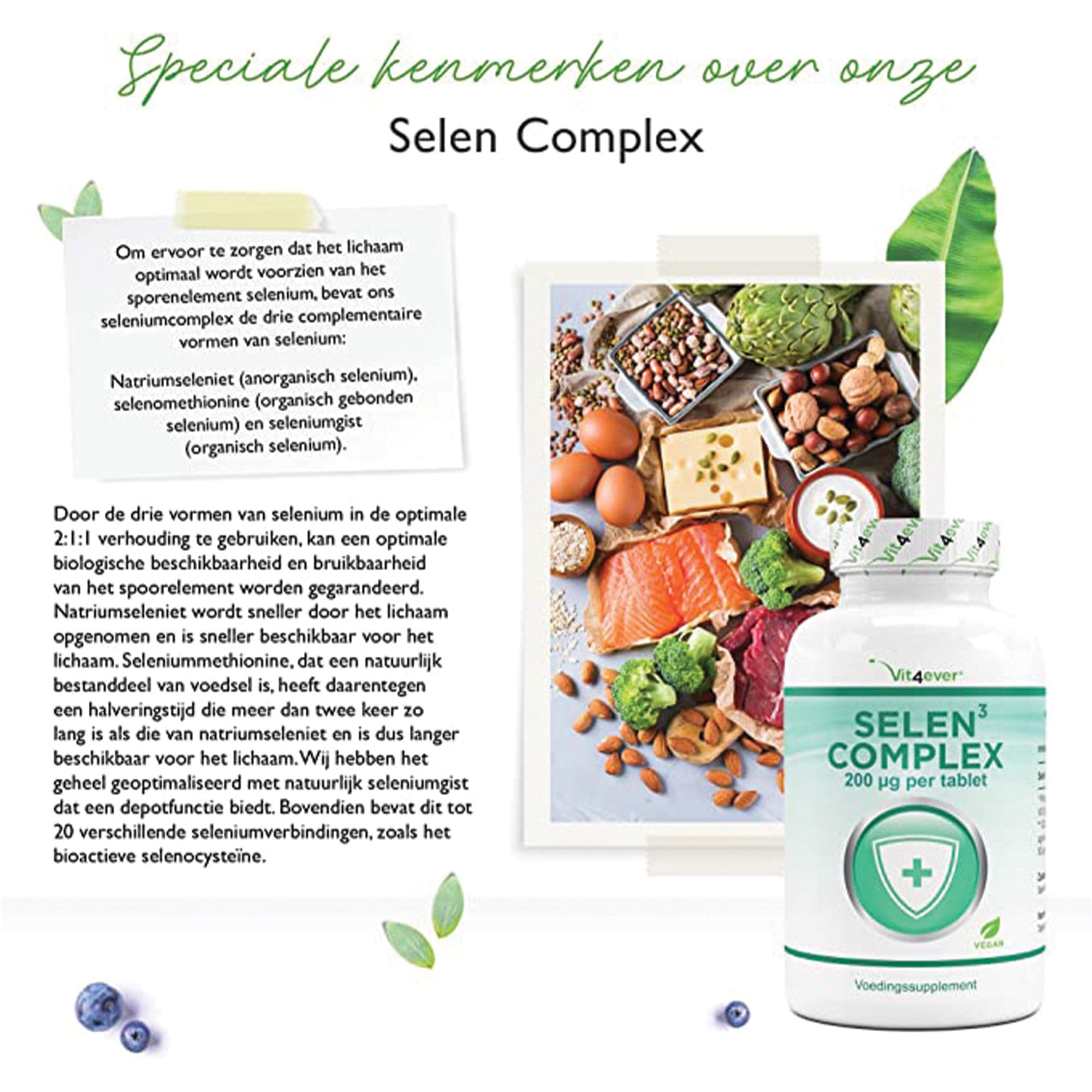 Selenium Complex 200µg | 365 tabletten | Vit4ever