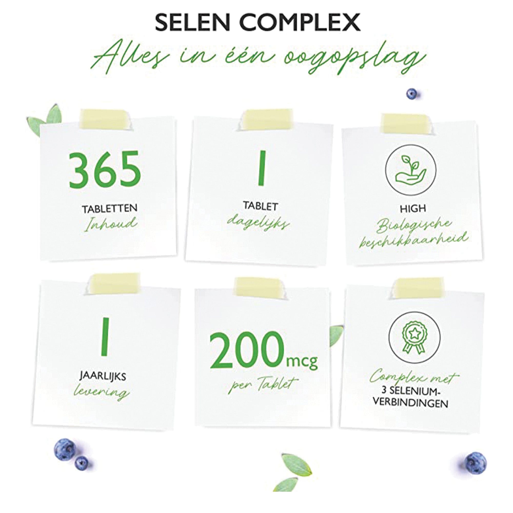 Selenium Complex 200µg | 365 tabletten | Vit4ever