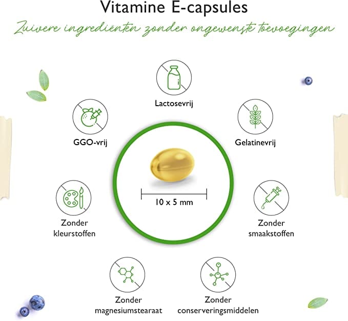 Vitamine E | D-Alpha-tocopherol | 400 I.E. | 365 Softgels | Vit4ever