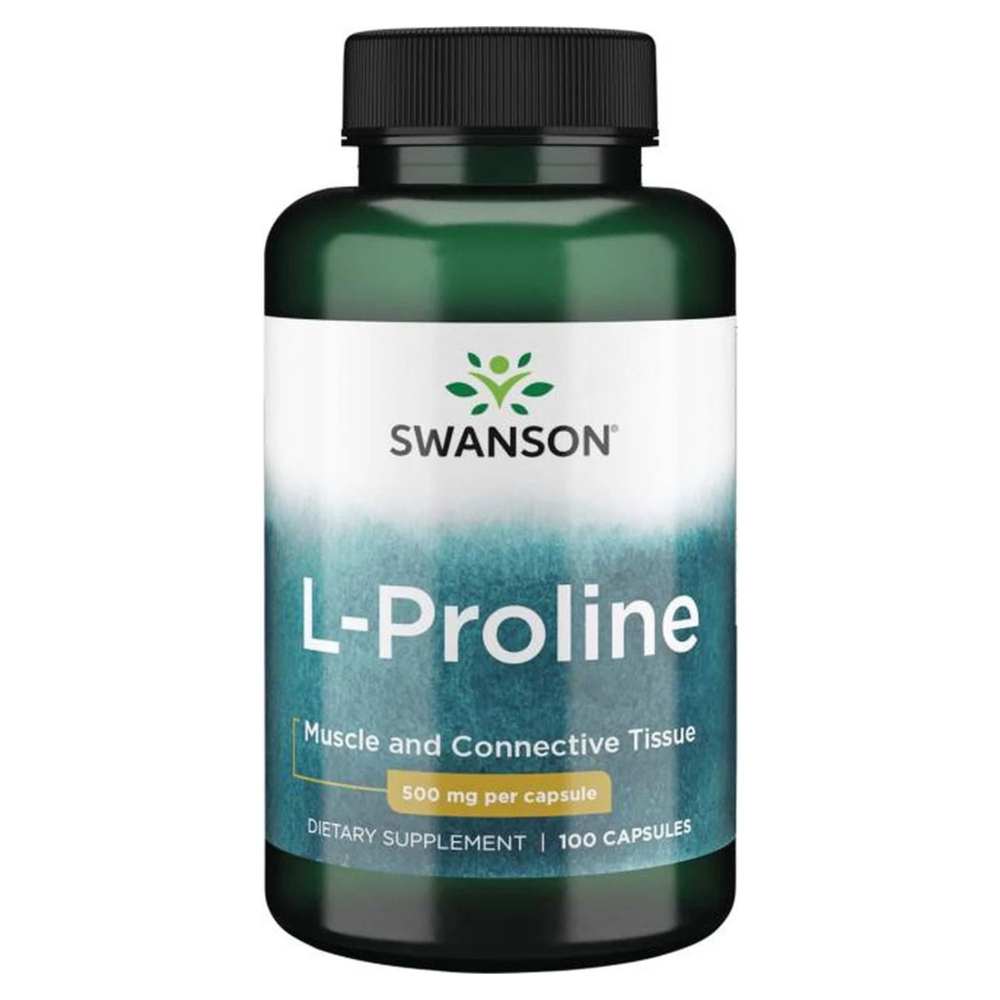 Swanson L-Proline 500 mg - 100 Capsules