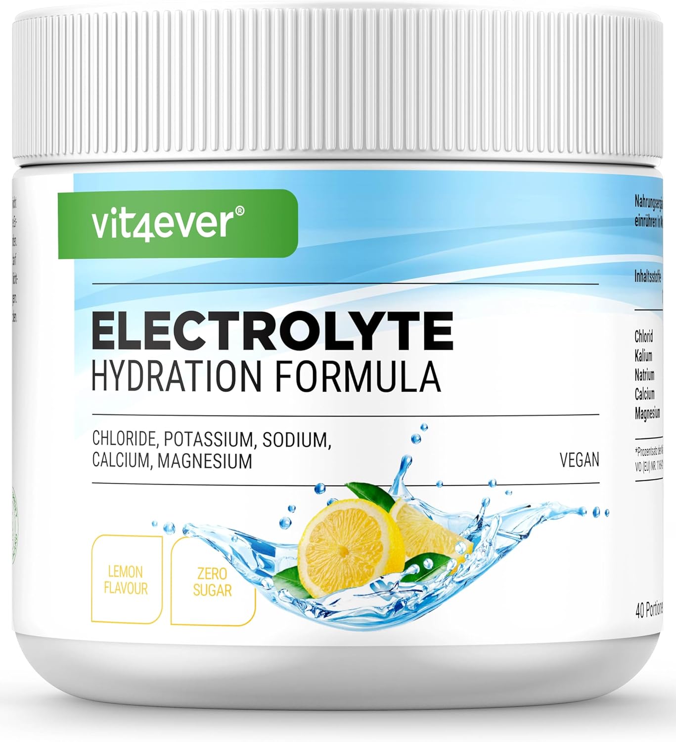 Elektroligts | 200 g (40 porties) - Hydratatieformule met chloride, kalium, natrium, calcium, magnesium