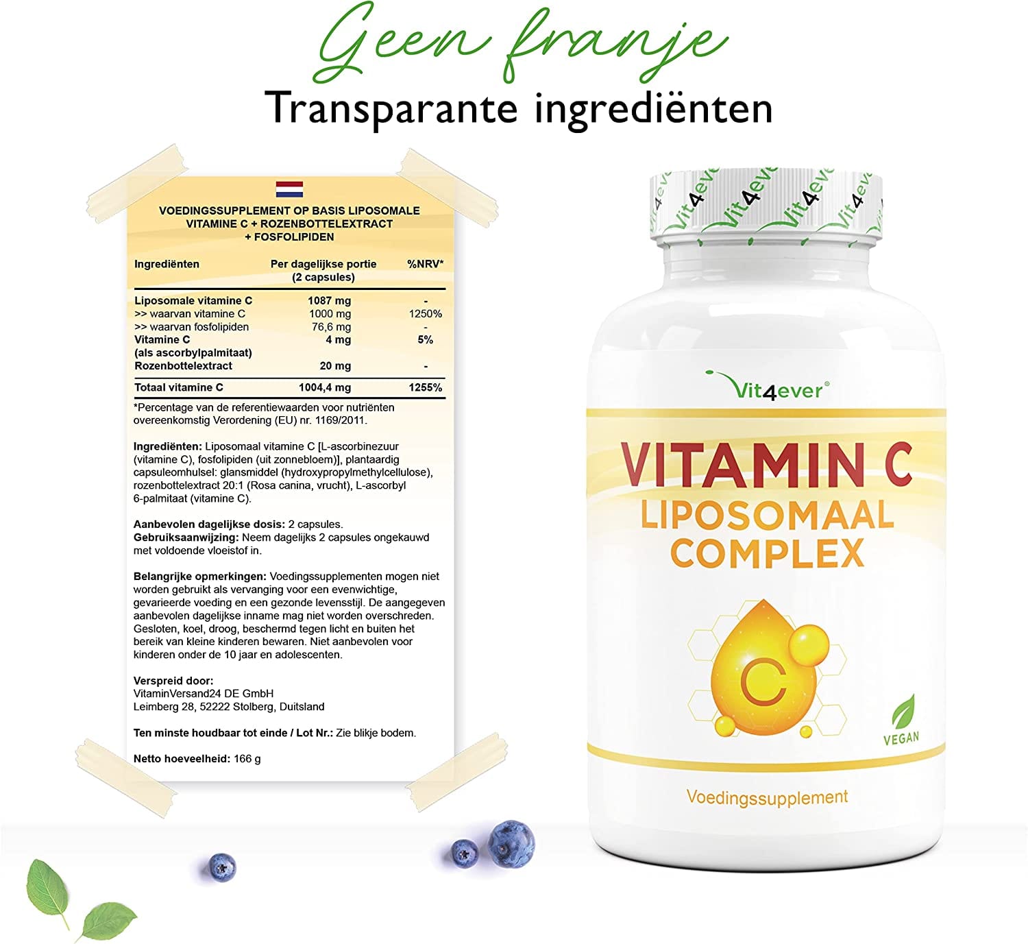 Vit4ever Liposomale vitamine C - 240 Capsules