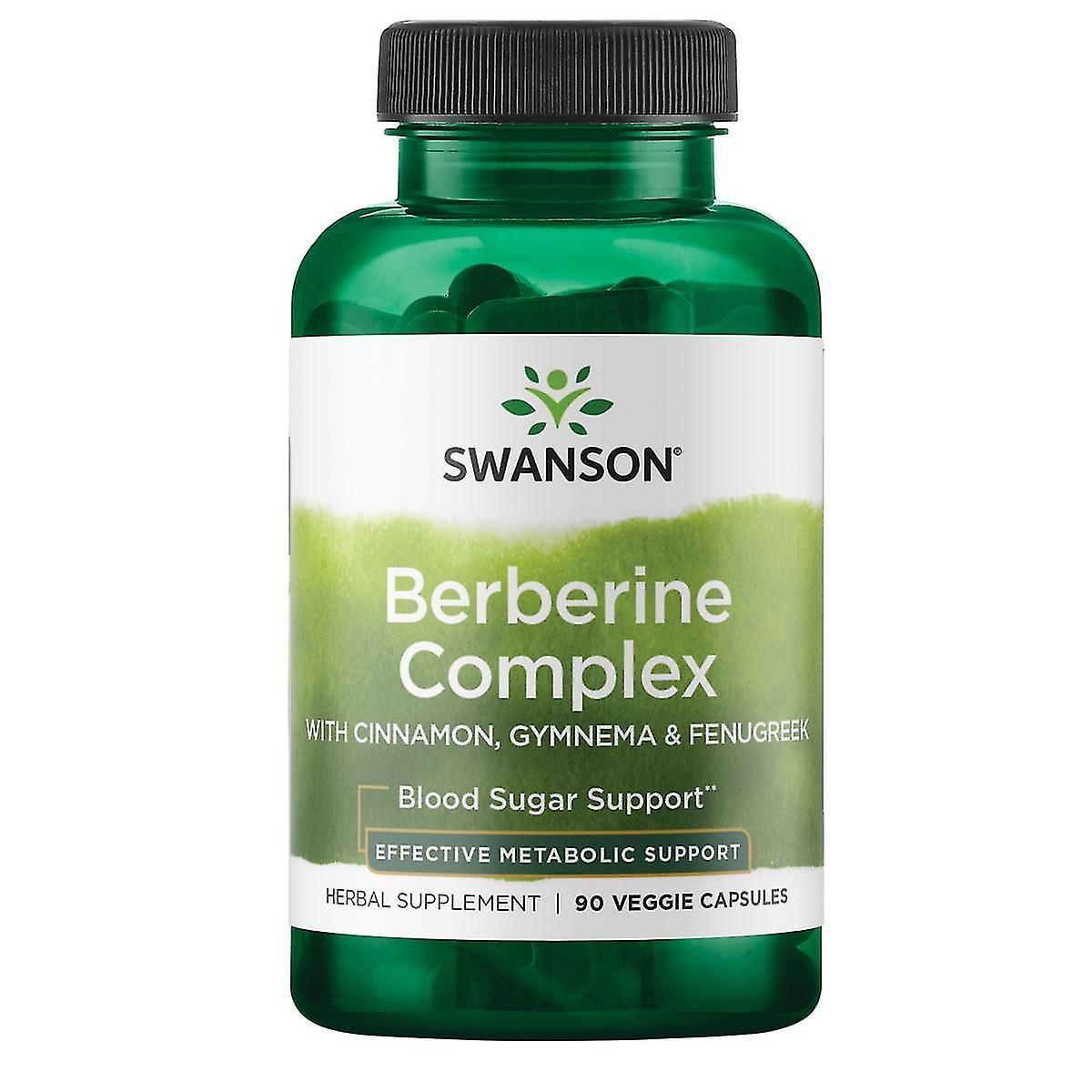 Swanson Berberine Complex met Kaneel, Gymnema & Fenegriek - 90 Vegan Capsules