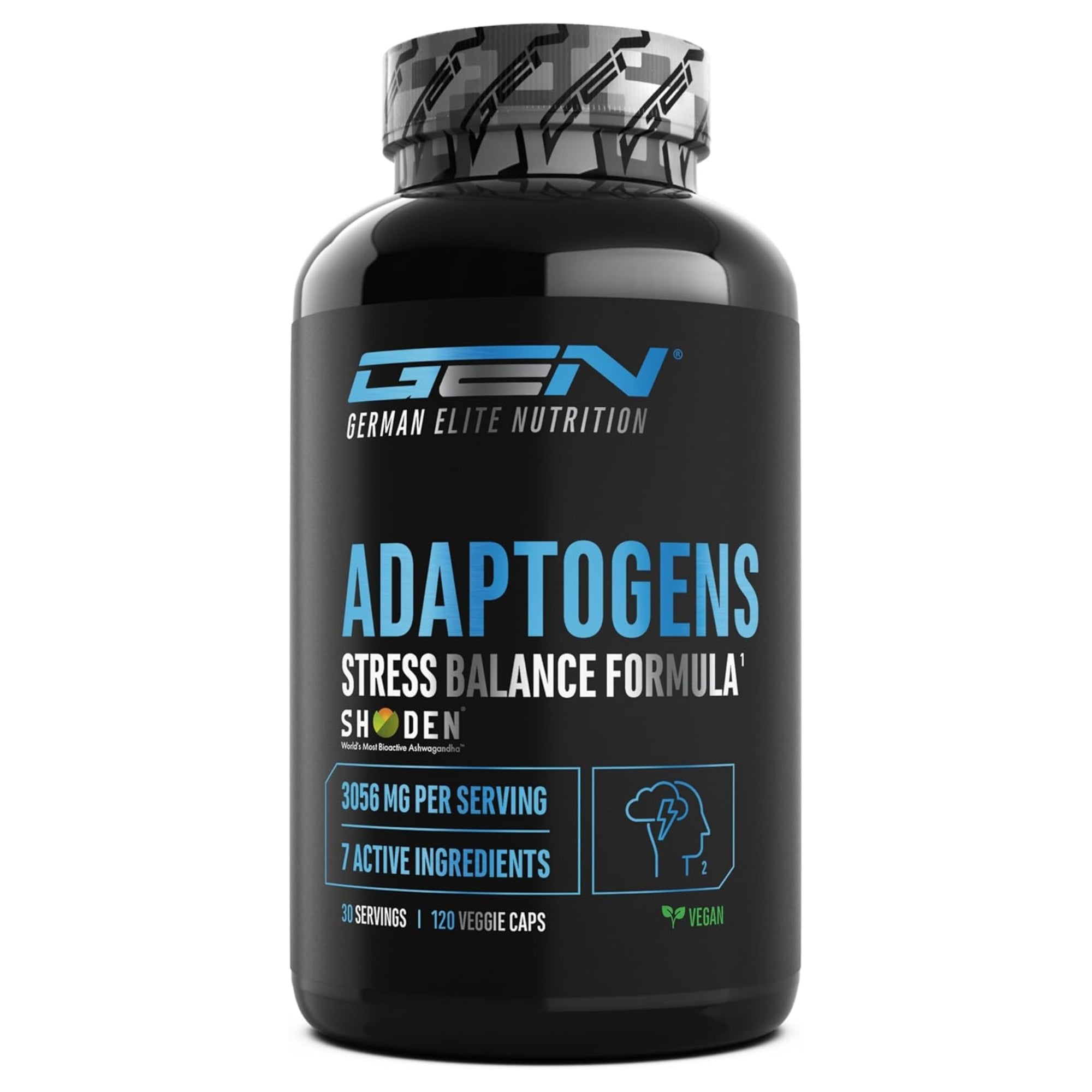 Adaptogenen | Antistress & Relax Ondersteuning | 120 capsules | German Elite Nutrition