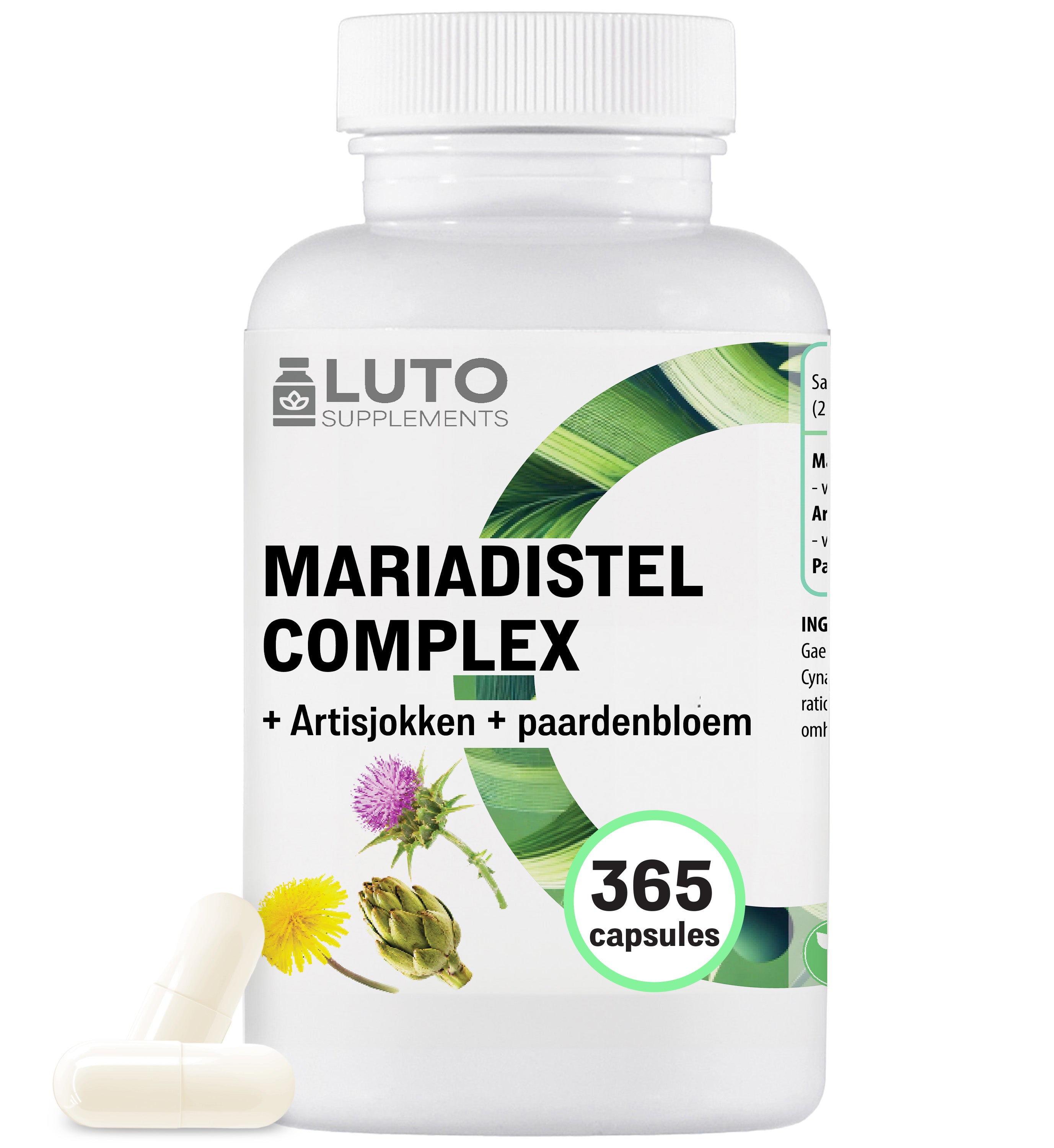 Mariadistel complex | 365 capsules | LUTO Supplements
