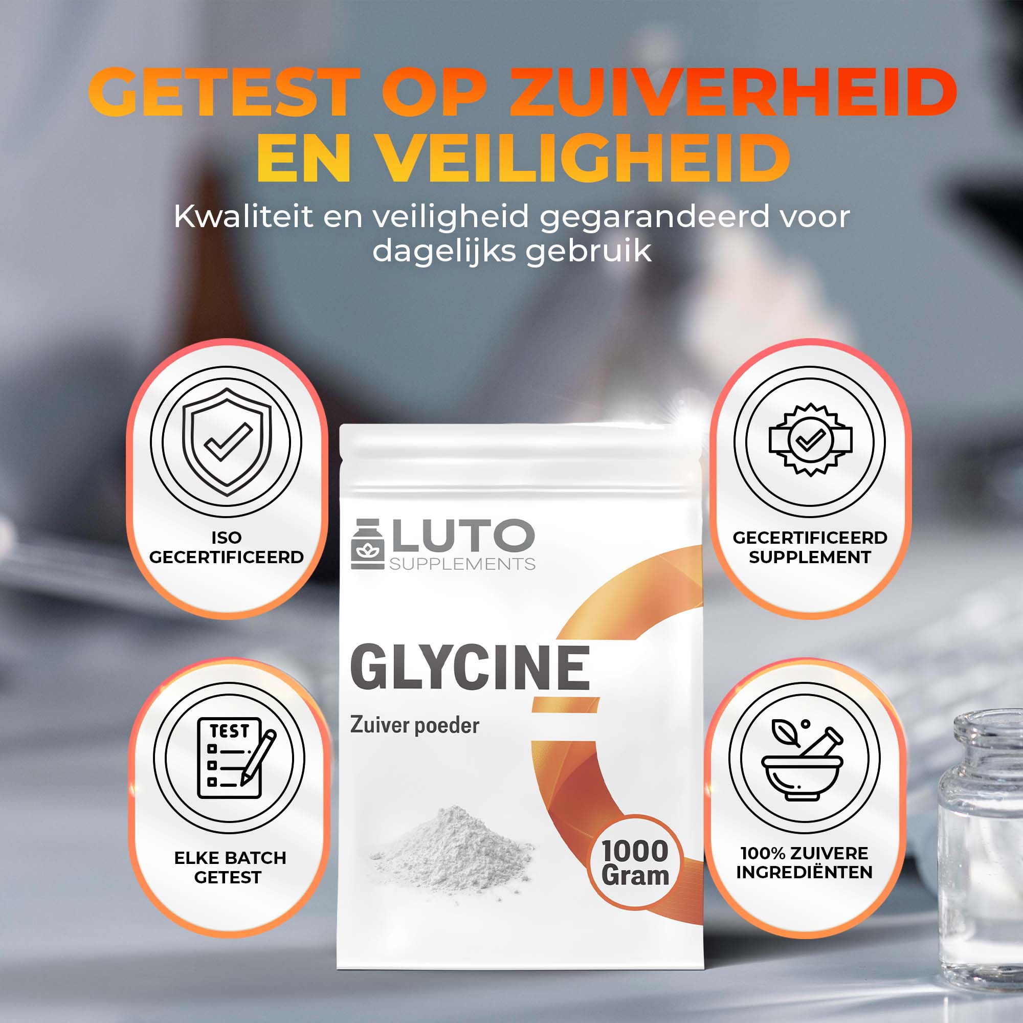 Glycine Poeder (100% puur aminozuur) | 1000g | LUTO Supplements