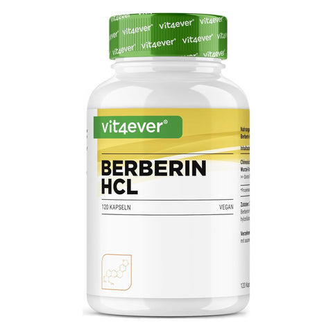 Berberine HCL 97% Intenso (500mg) | 120 capsules | Vit4ever