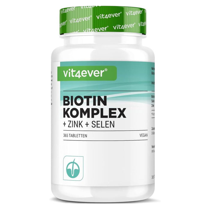 Biotine + Zink + Selenium  | 365 Tabletten | Vit4ever