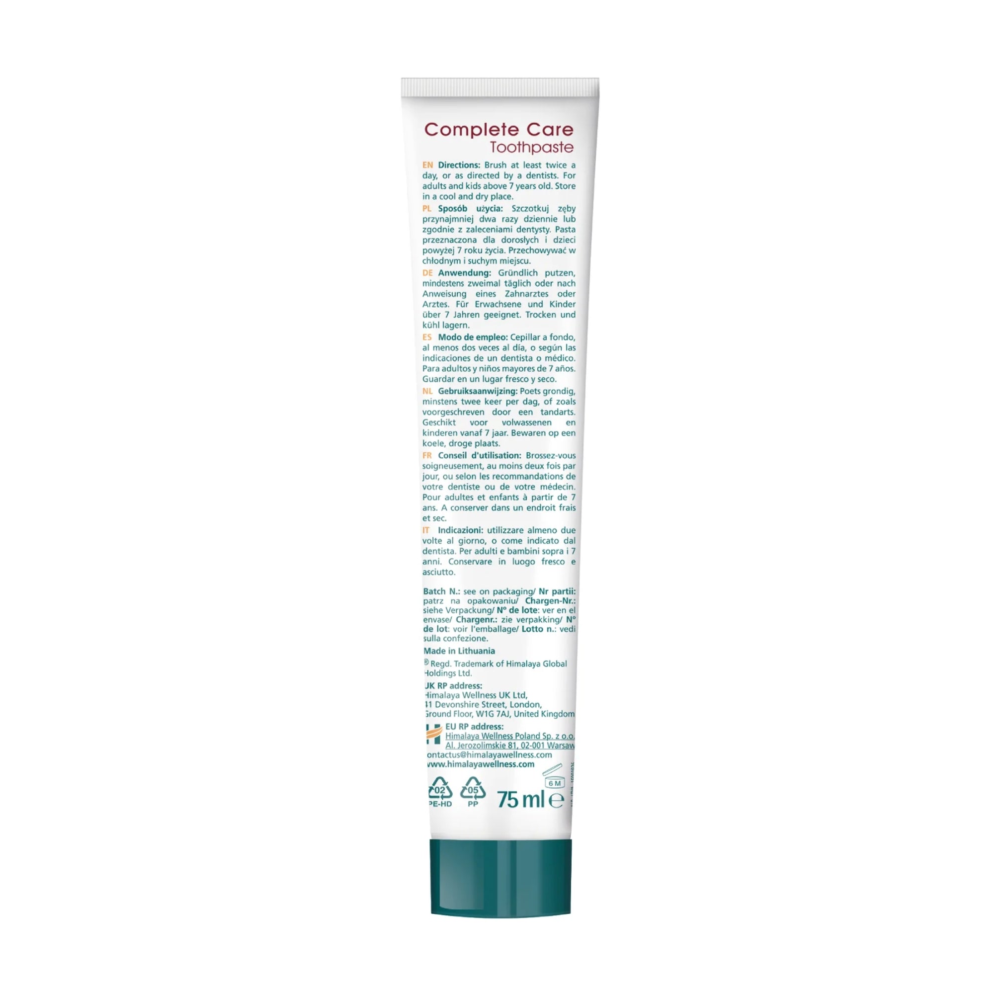 Botanique Complete Care Toothpaste Cinnamon | 75 ml | Himalaya