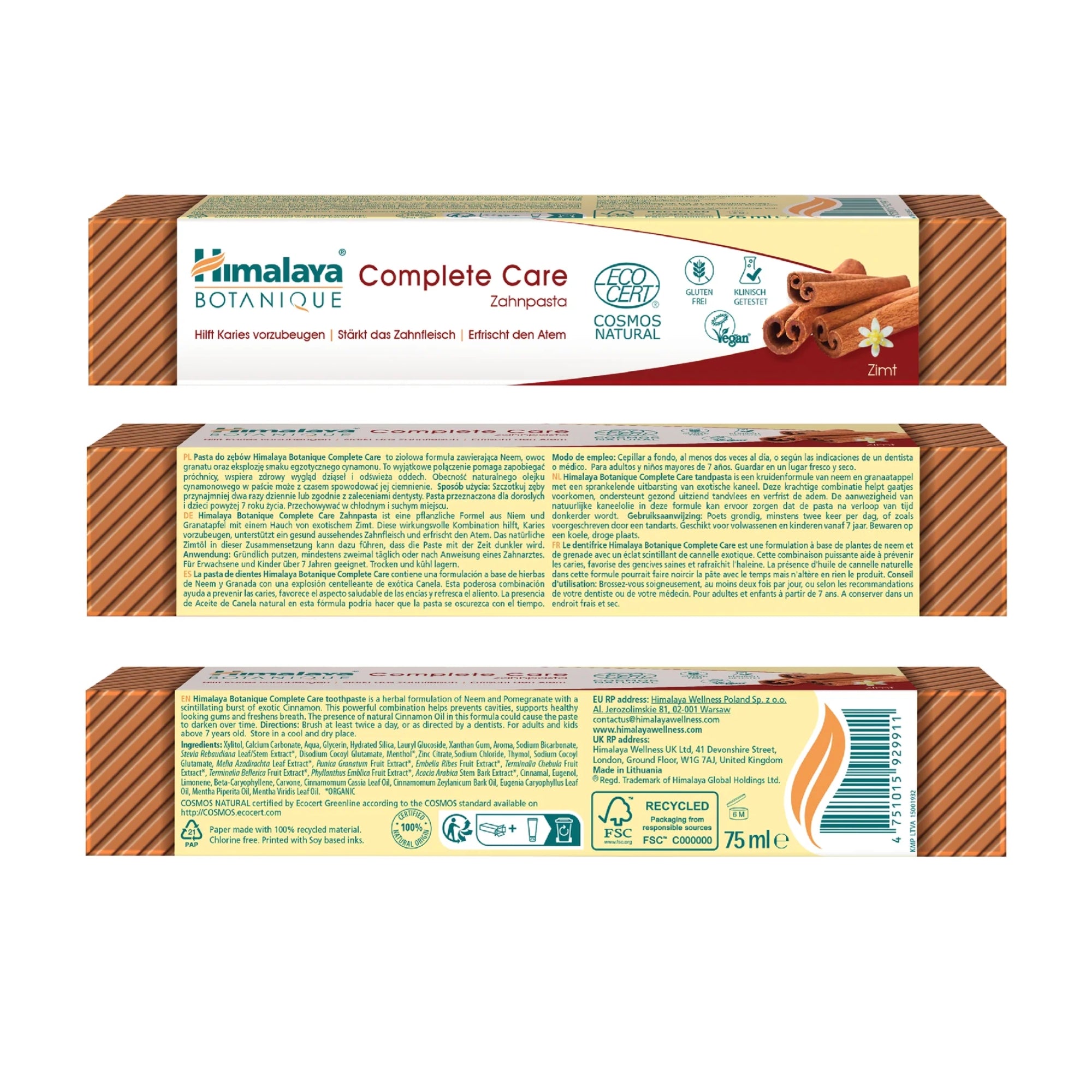 Botanique Complete Care Toothpaste Cinnamon | 75 ml | Himalaya