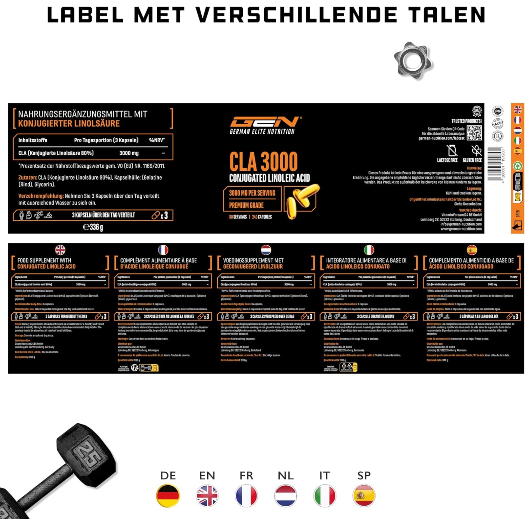 CLA GEN meertalig label