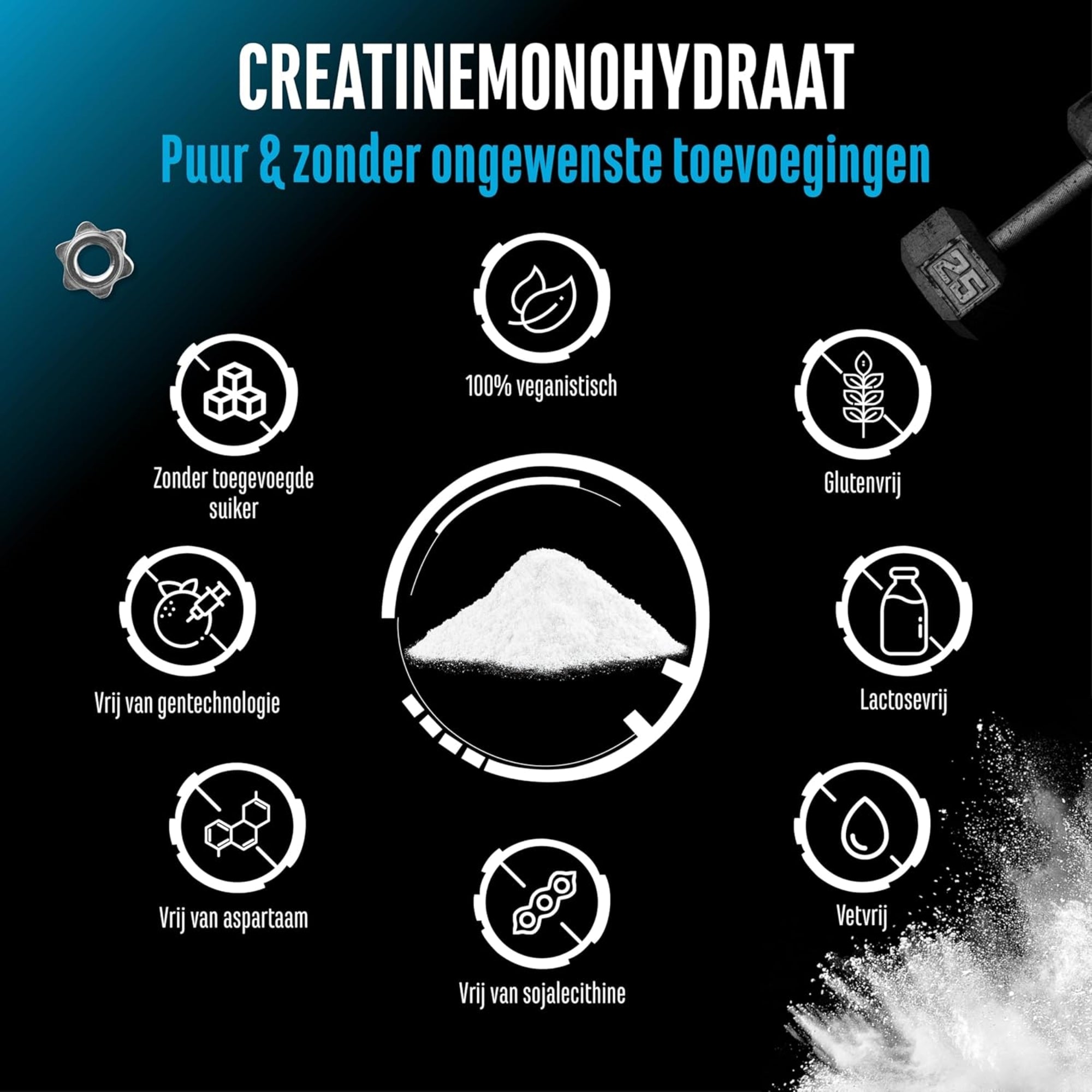 Creatine Monohydraat (Zuiver Creatine Monohydraat) | GEN Nutrition