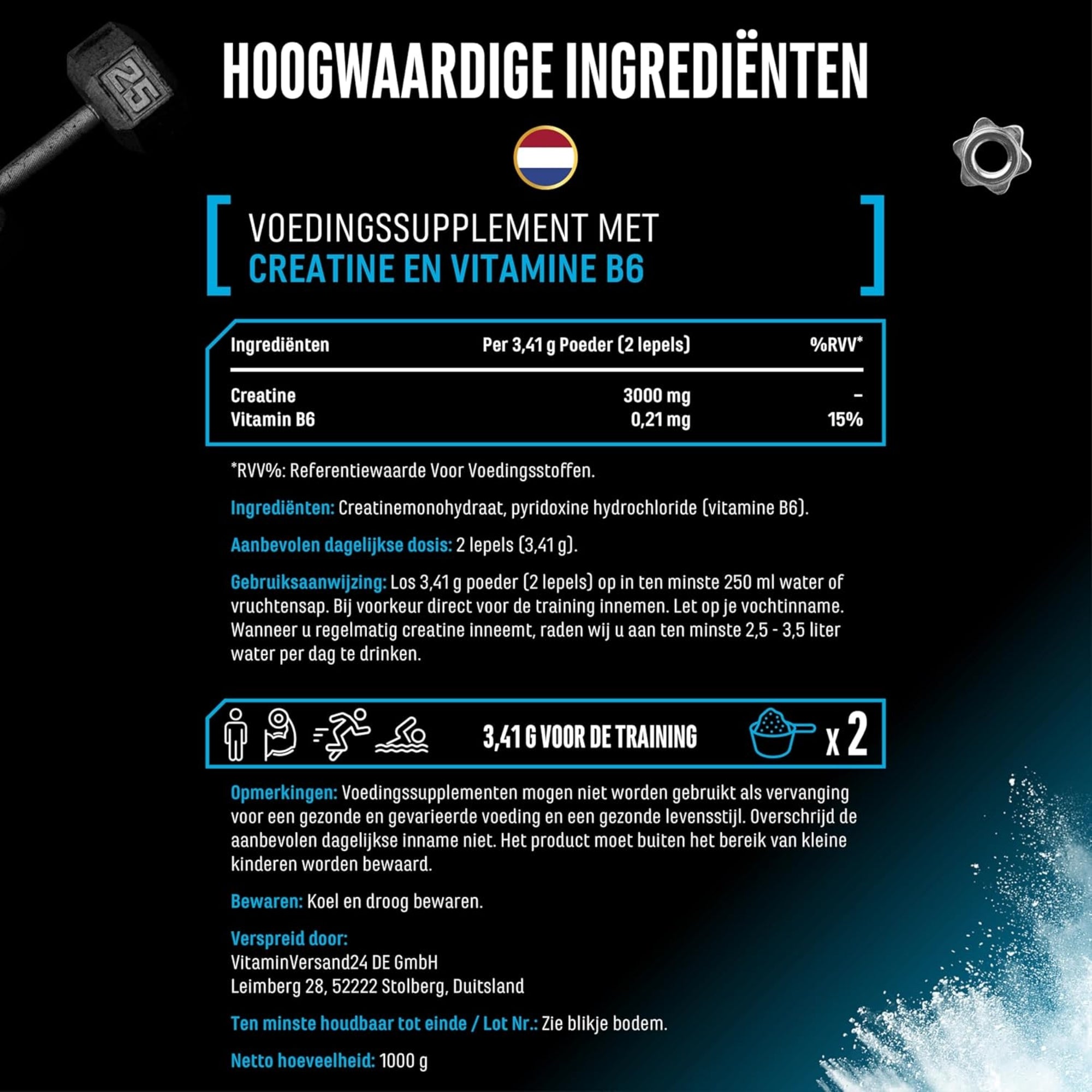 Creatine Monohydraat (Zuiver Creatine Monohydraat) | GEN Nutrition