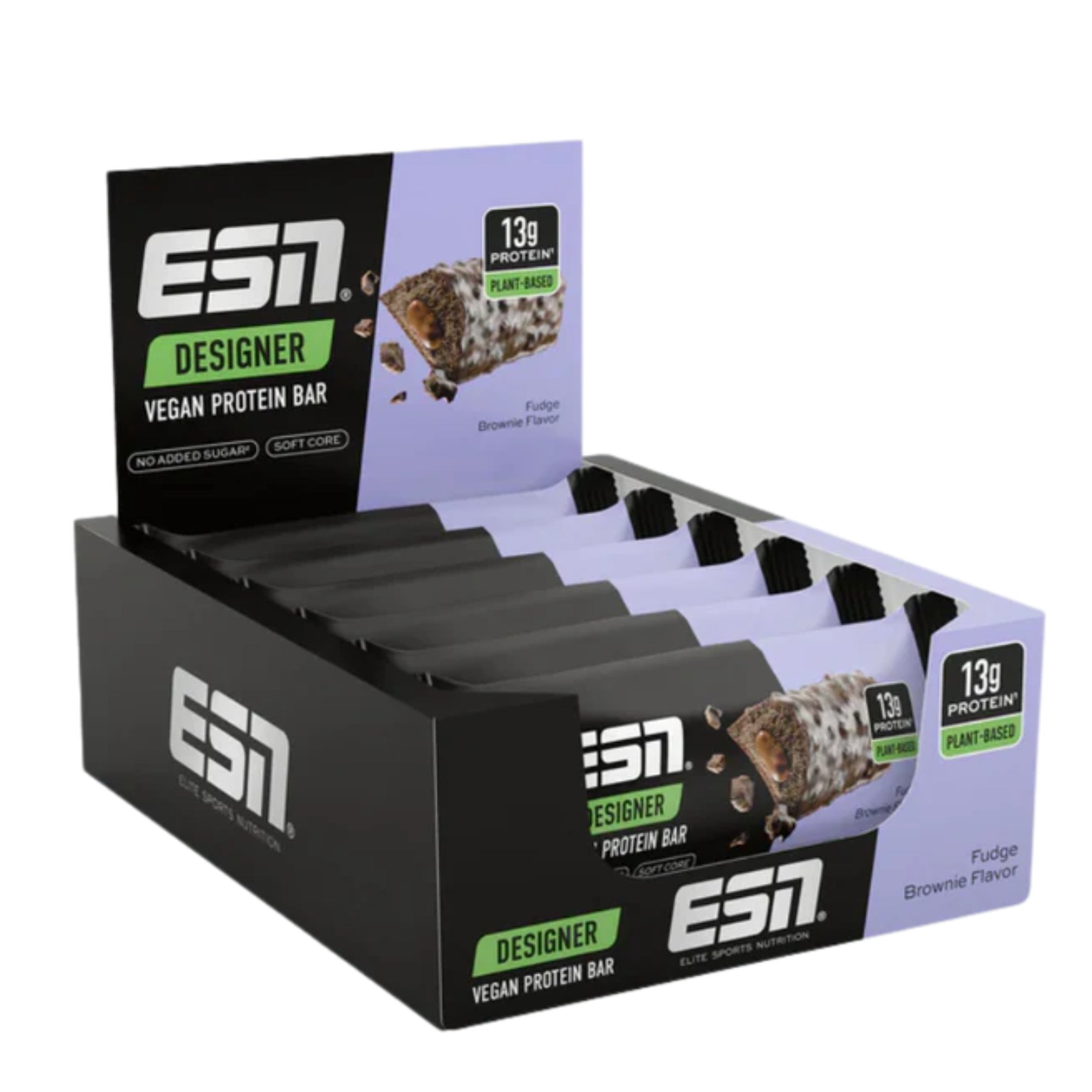 Fudge Brownie Designer Vegan Protien Bar ESN 