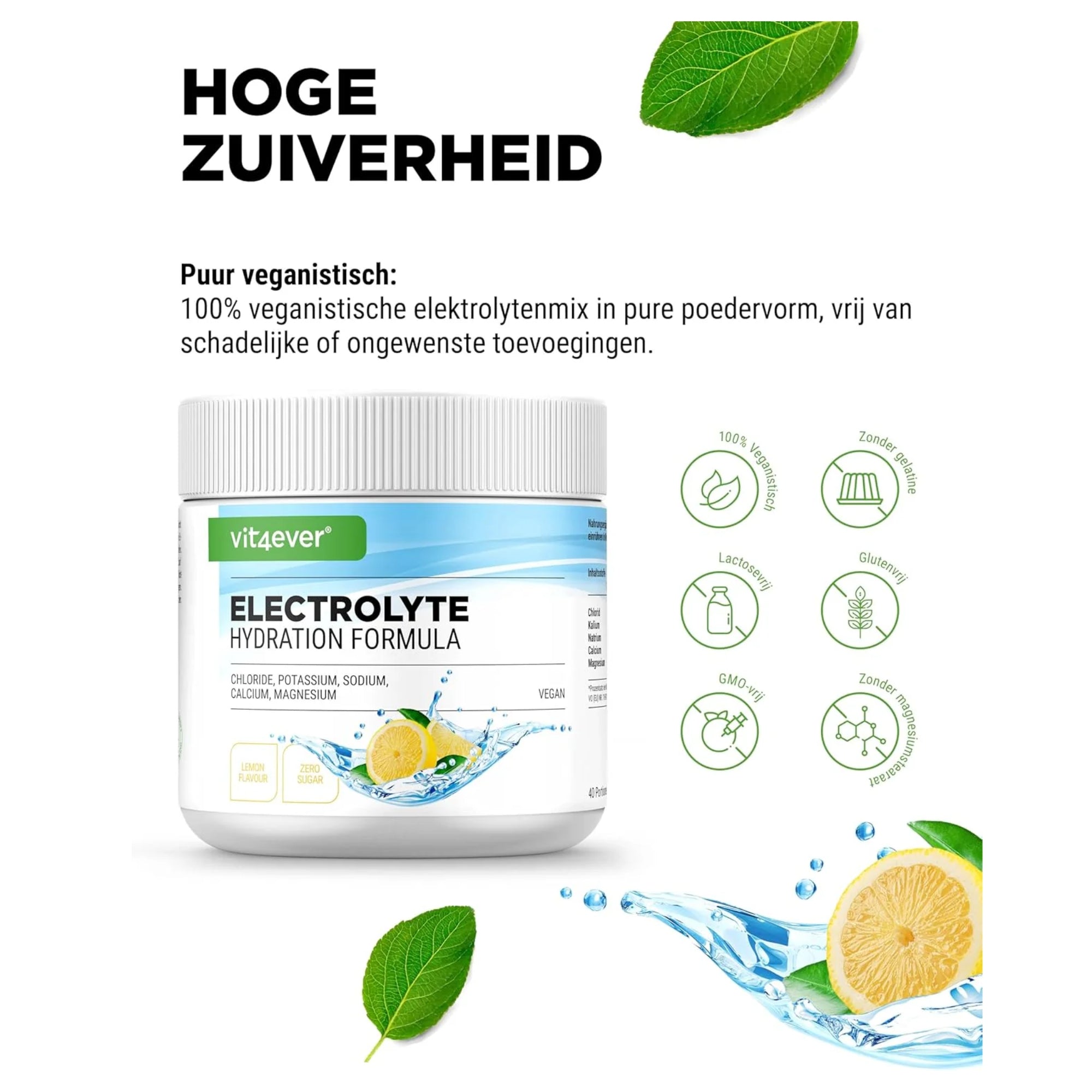 Elektrolyten hydratatie poeder  USP's vit4ever