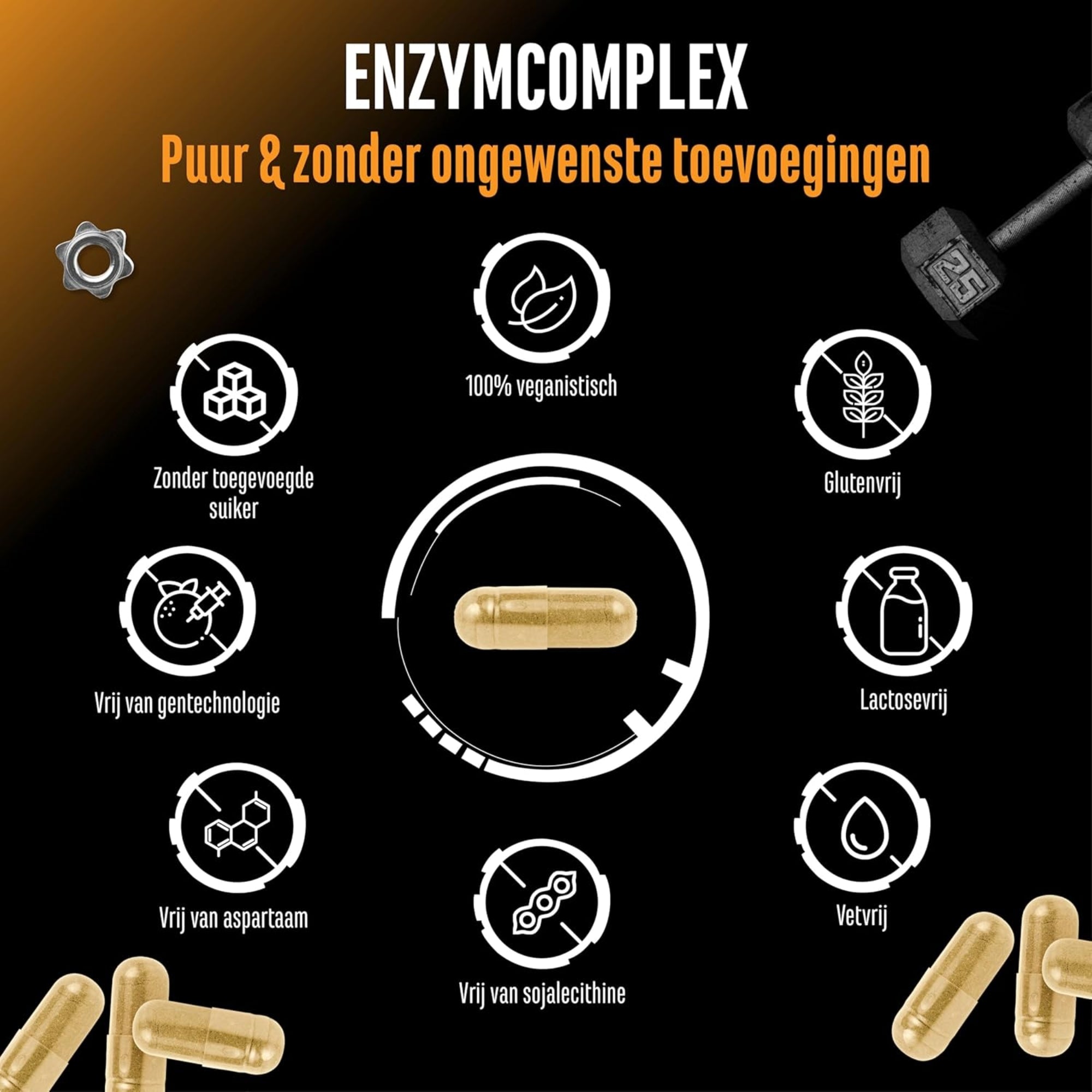 Enzyme Complex (DigeZyme®, probiotica & plantenextracten) | 120 capsules | German Elite Nutrition