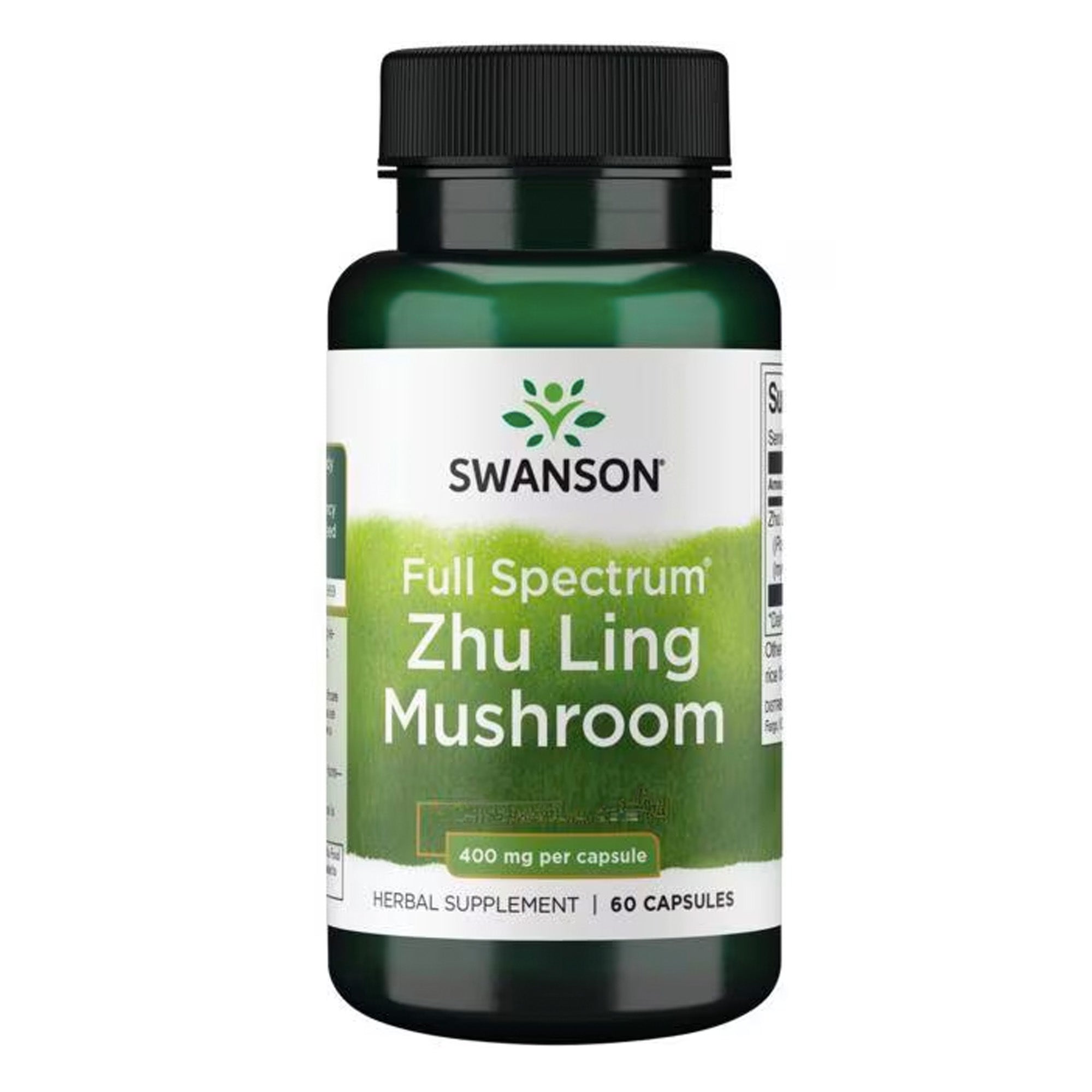 Swanson Full Spectrum Zhu Ling Mushroom | 400mg | 60 Caps voor Immuunondersteuning