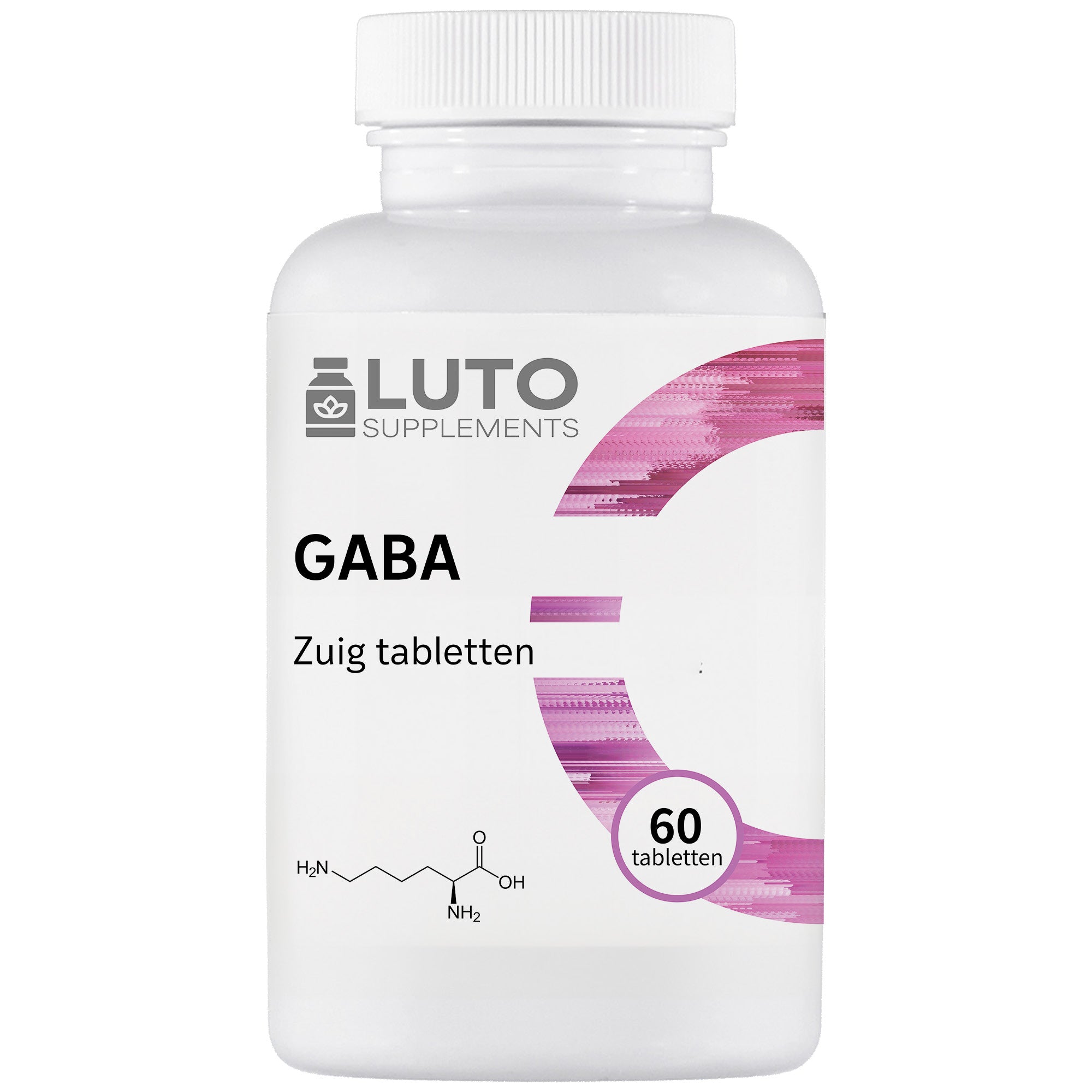 GABA met L-theanine | 700 mg GABA | 60 Zuig tabletten | LUTO Supplements