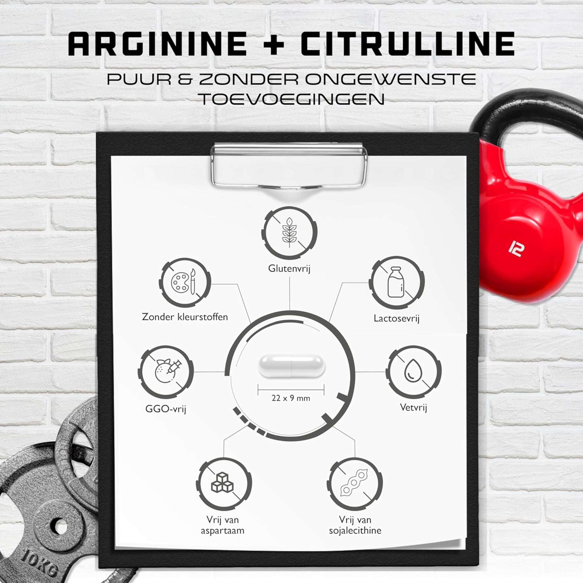 GEN | Arginine + Citrulline 6600mg | 320 Capsules | German Elite Nutrition