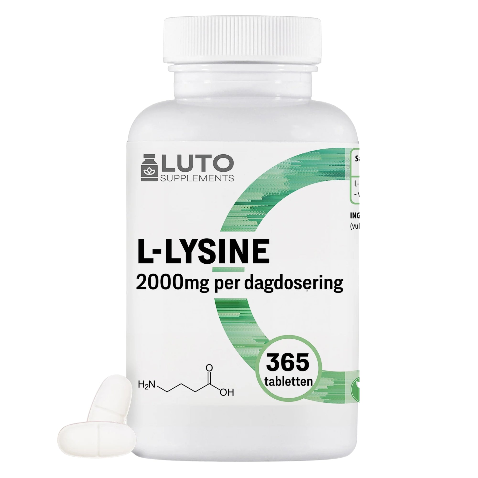 L-Lysine 2000mg | 365 tabletten | LUTO Supplements