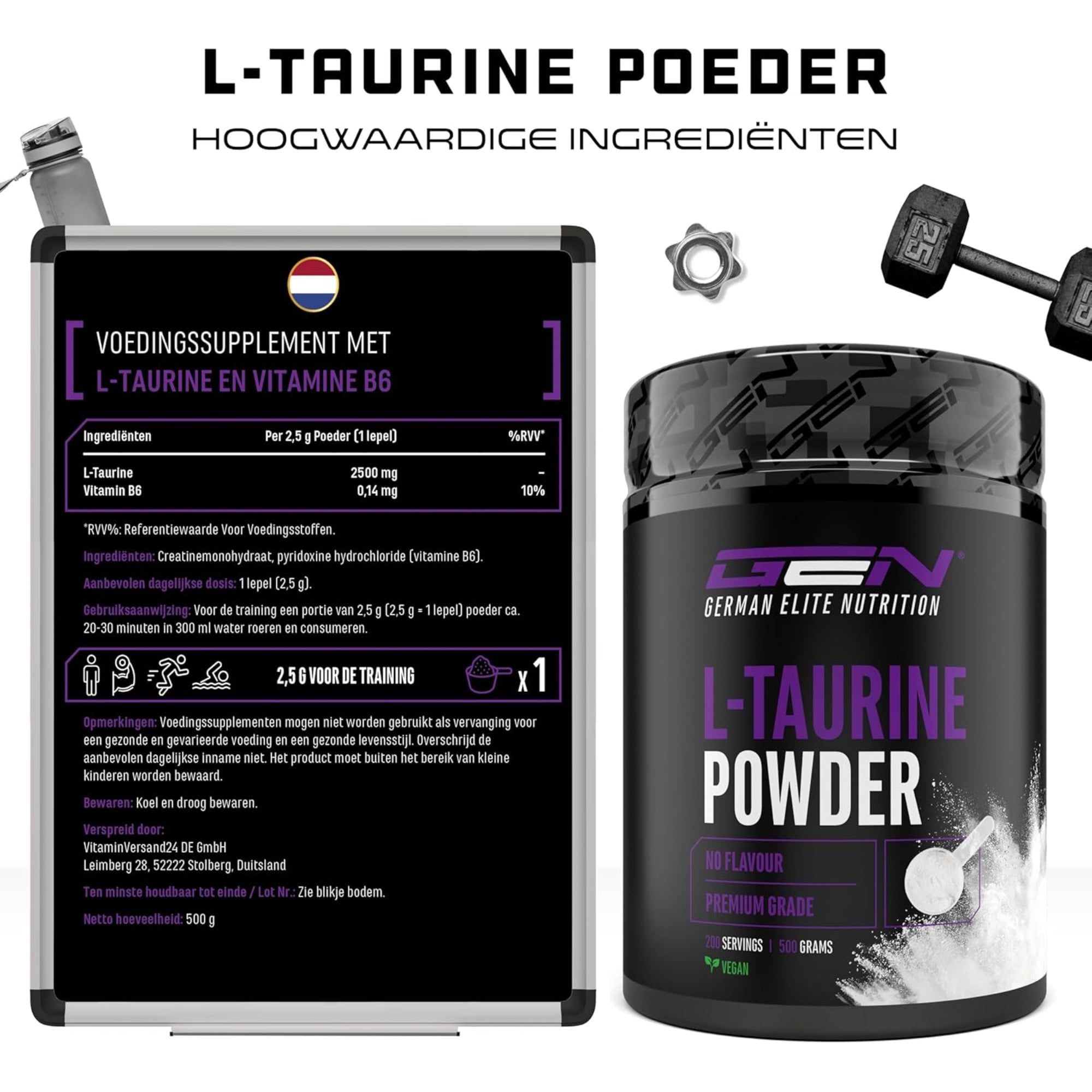 L-taurine poeder GEN label